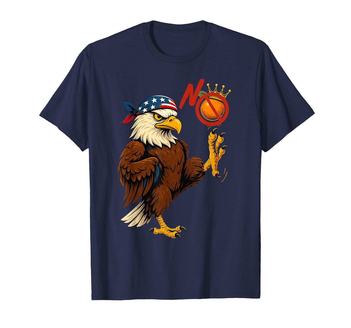 Eagle Crushes Crown No Kings In USA T-Shirt