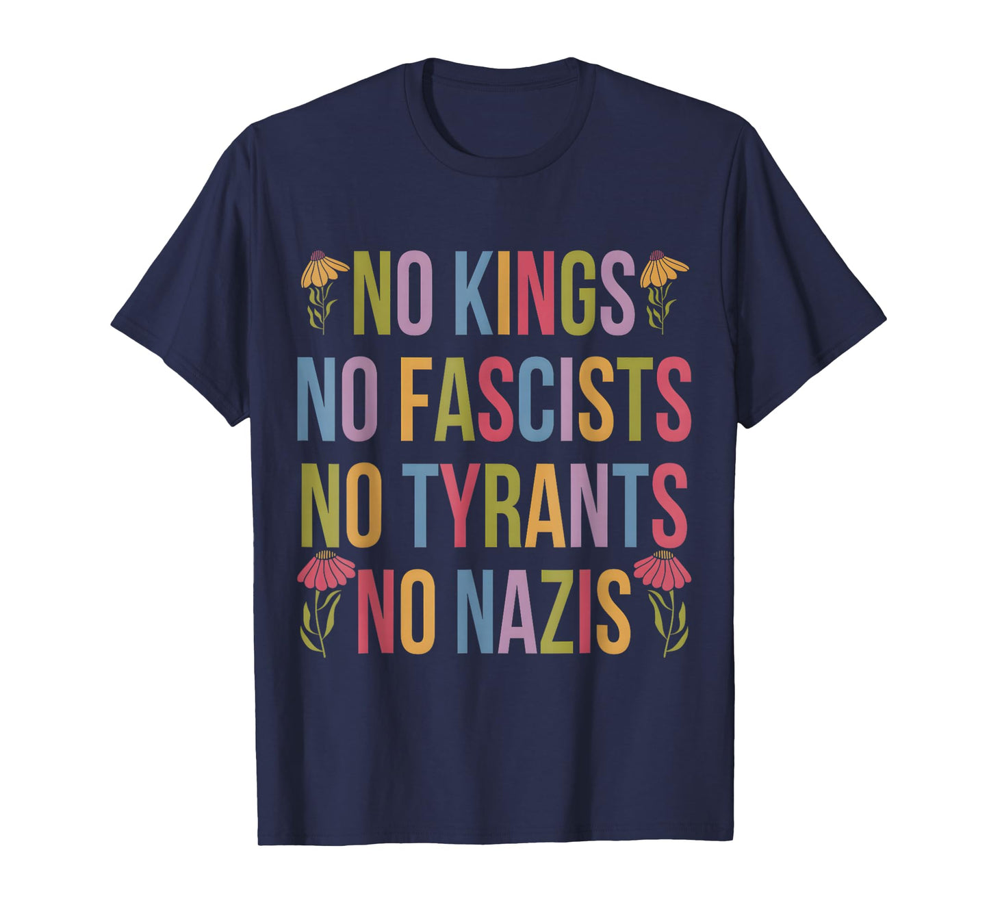 No Kings Patriotic Men Women Liberty T-Shirt T-Shirt