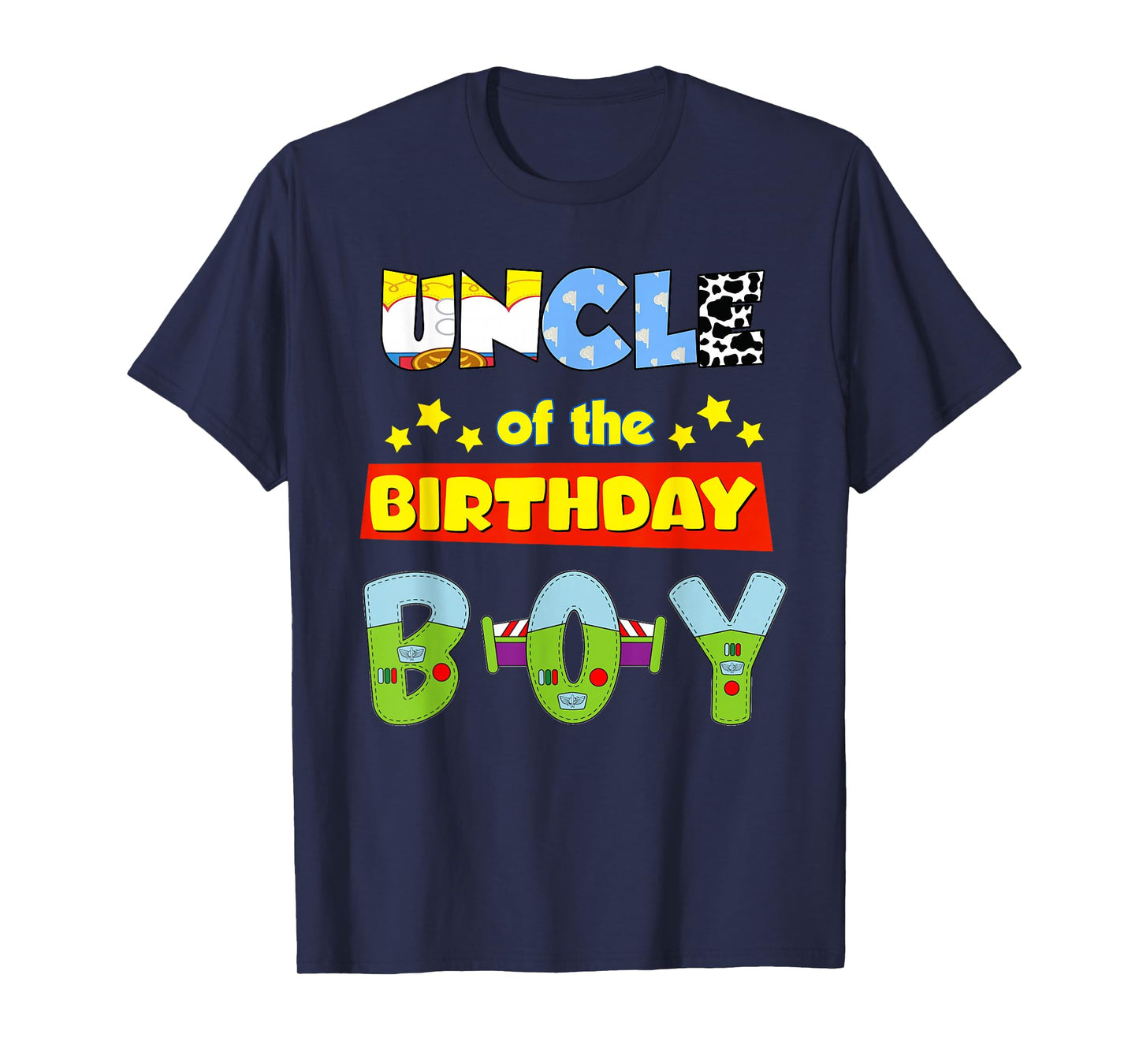 Uncle Of The Birthday Boy Cowboy Family Party Decorations T-Shirt