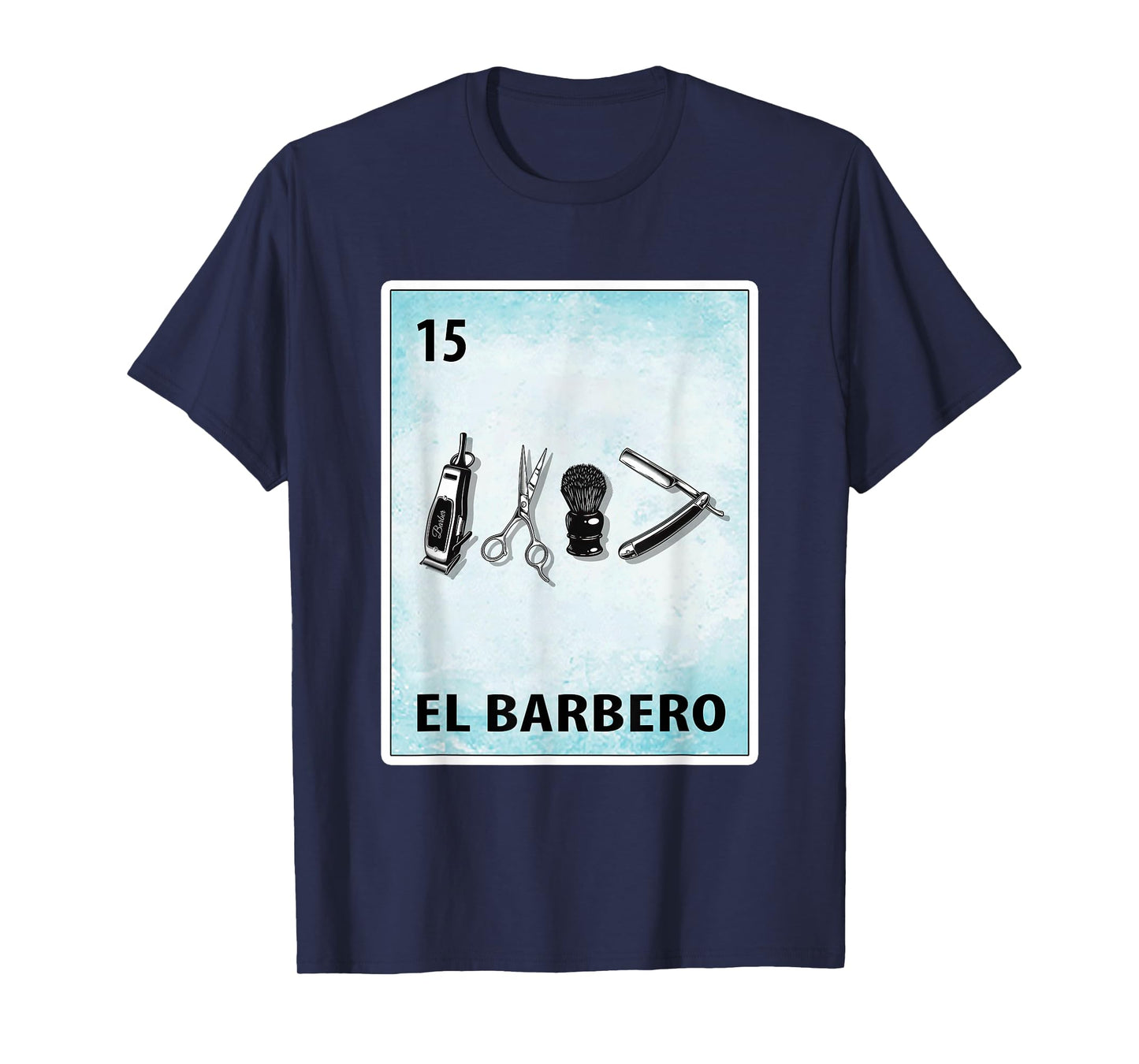 El Barbero Mexican Barber Cards T-Shirt
