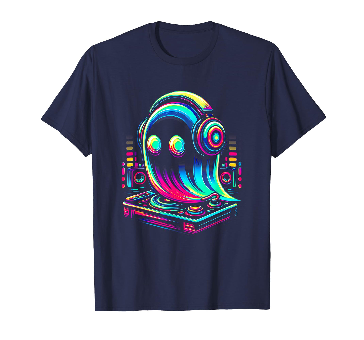 House Music Festival Ghost Optical Edm Rave Deejay T-Shirt