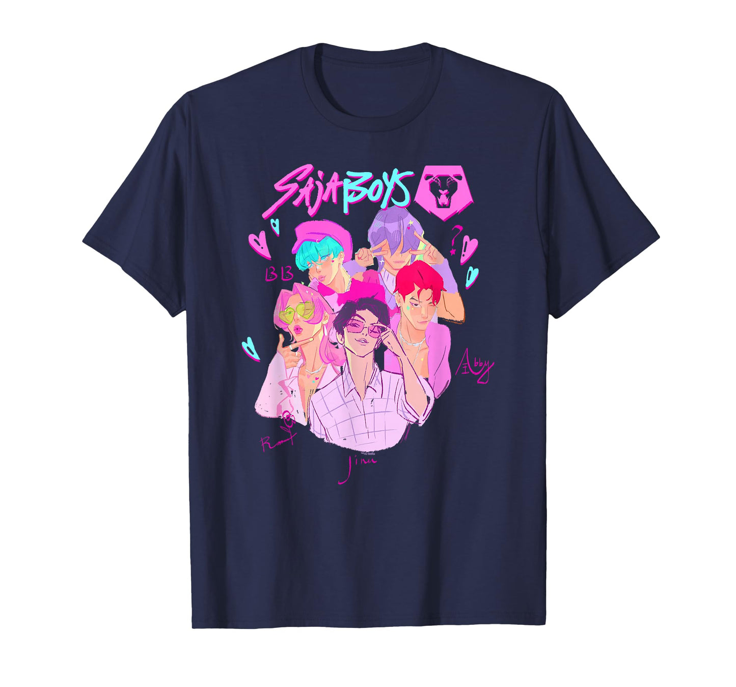 KPop Demon Hunters Saja Boys Heartthrob Officially Licensed T-Shirt