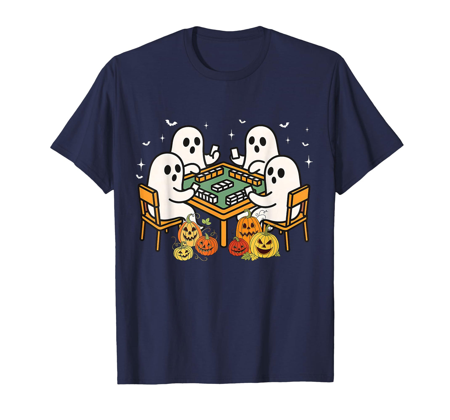 Bam Boo Halloween Ghost Mahjong Funny Costume Game Men Women T-Shirt