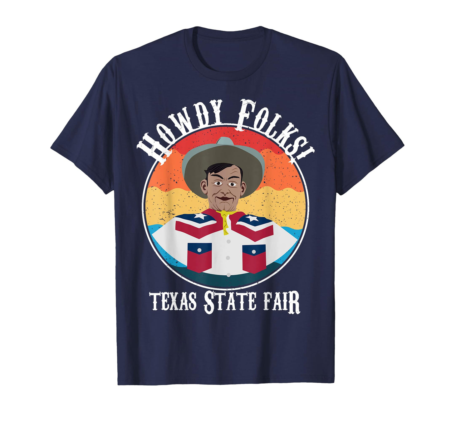 Texas State Fair Cowboy Novelty Souvenir Merch T-Shirt