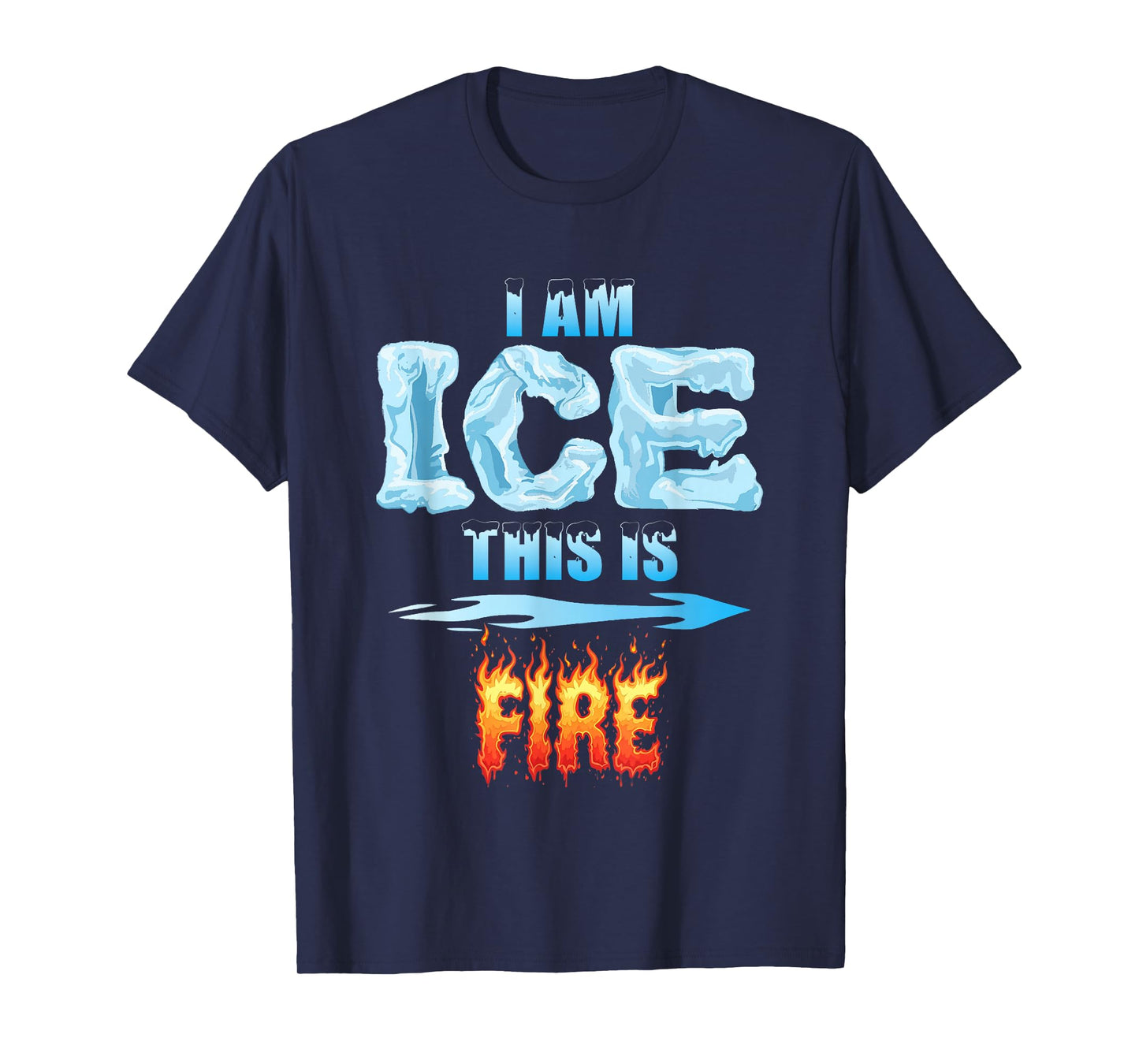 Funny Ice and Fire Costume Halloween Family Matching Women T-Shirt