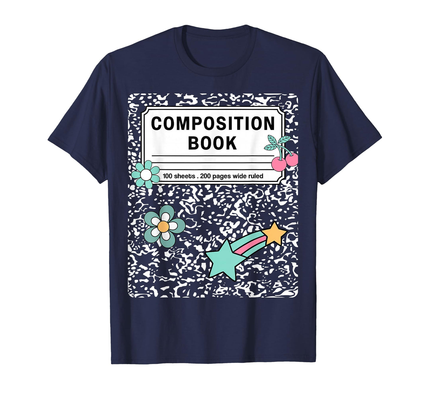 Composition Book Notebook Teachers Matching Group Halloween T-Shirt