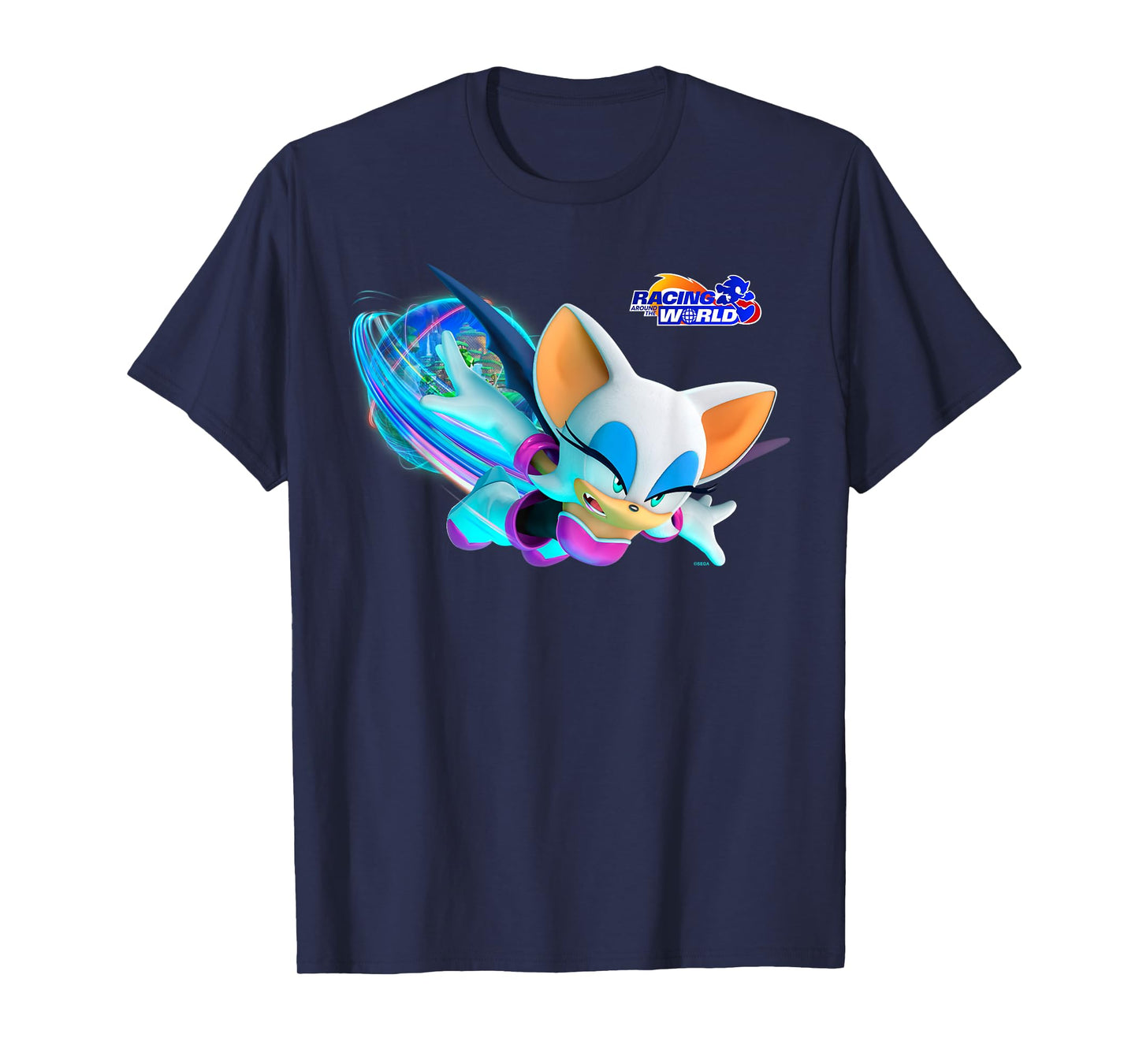 Sonic the Hedgehog - Racing Around the World Rouge T-Shirt