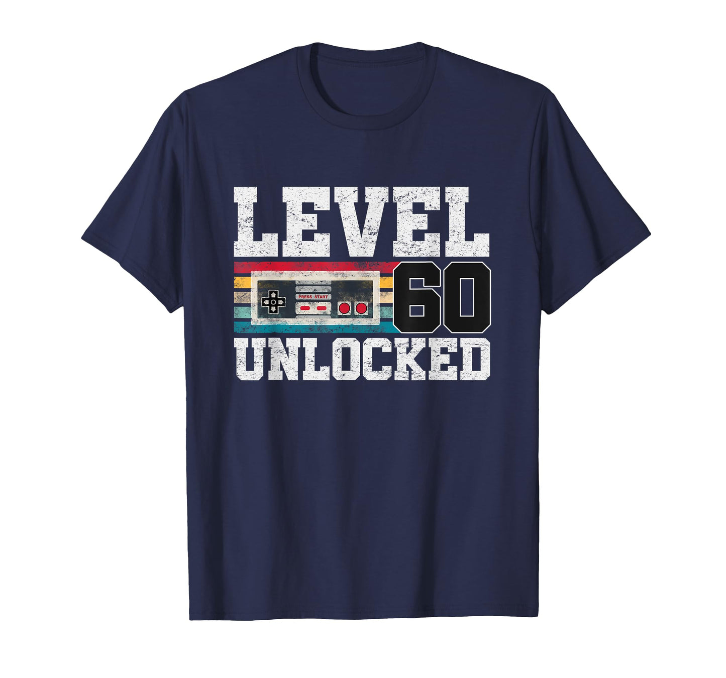 Level 60 Unlocked 60 Year Old Gift Video Gamer 60th Birthday T-Shirt