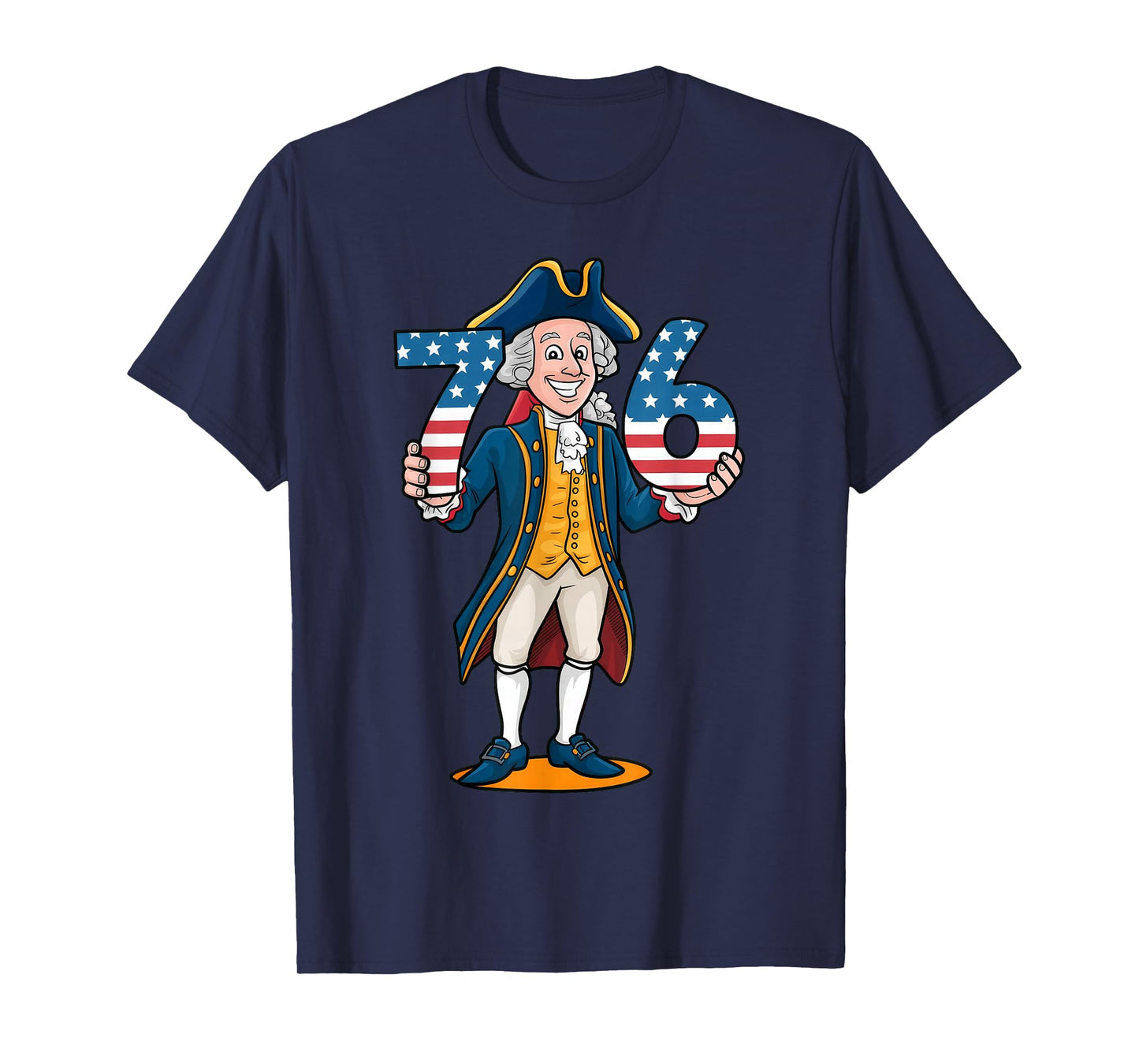 Six Seven 6 7 7 6 George Washington Teacher American T-Shirt