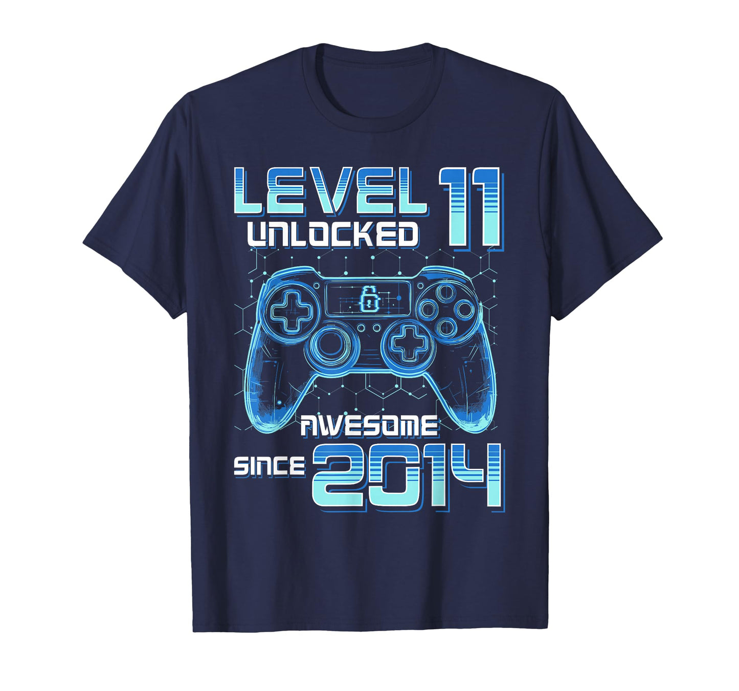 Level 11 Unlocked Video Game Party 11th Birthday Gamer Boys T-Shirt