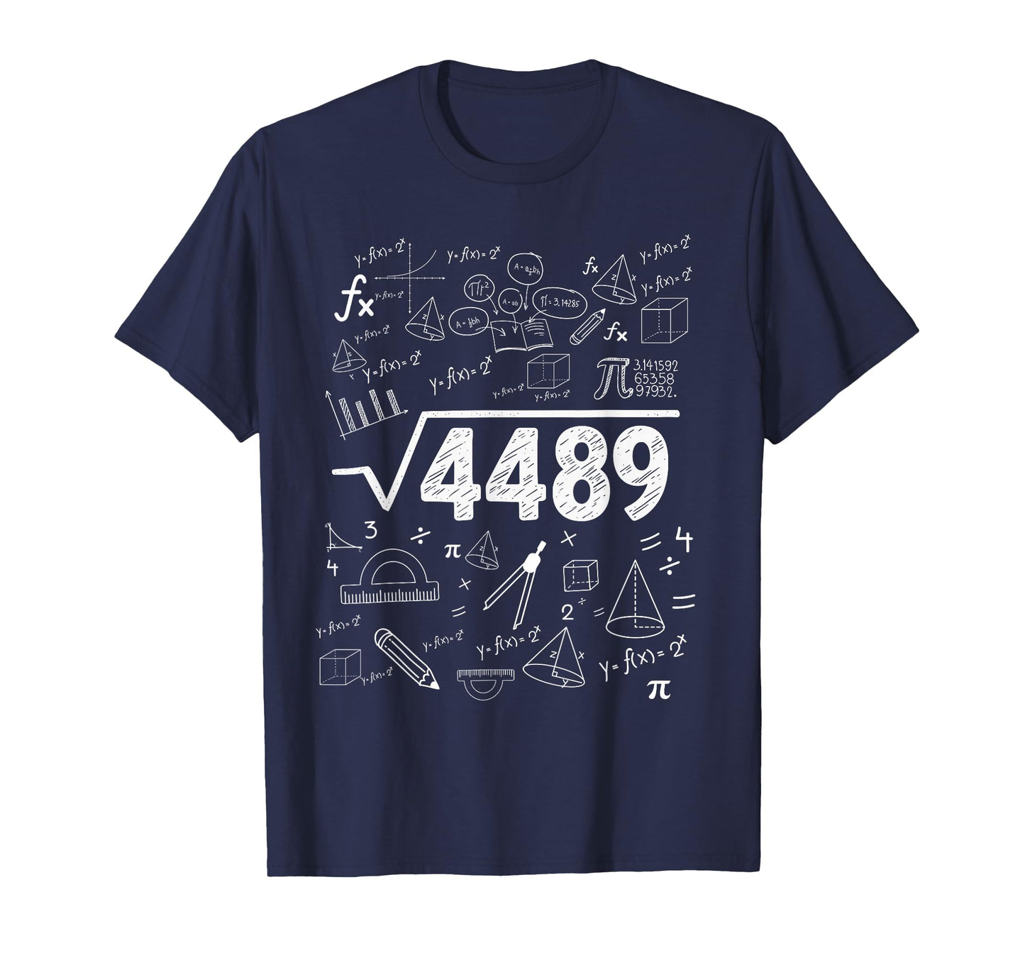 67 Meme Square Root 4489 Slang Funny Six Seven Math Teacher T-Shirt