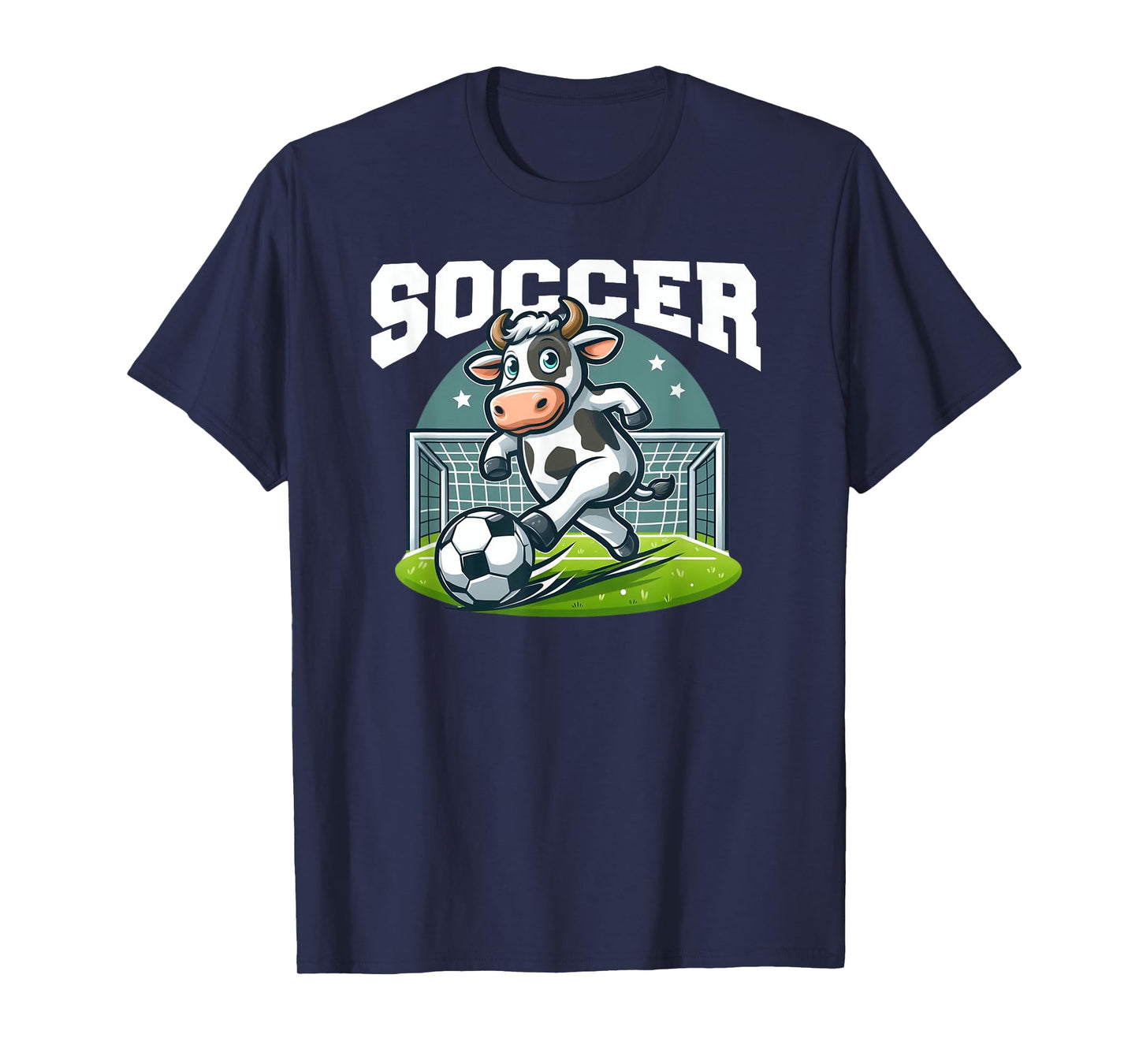 Soccer Cow Playing Soccer Games T-Shirt