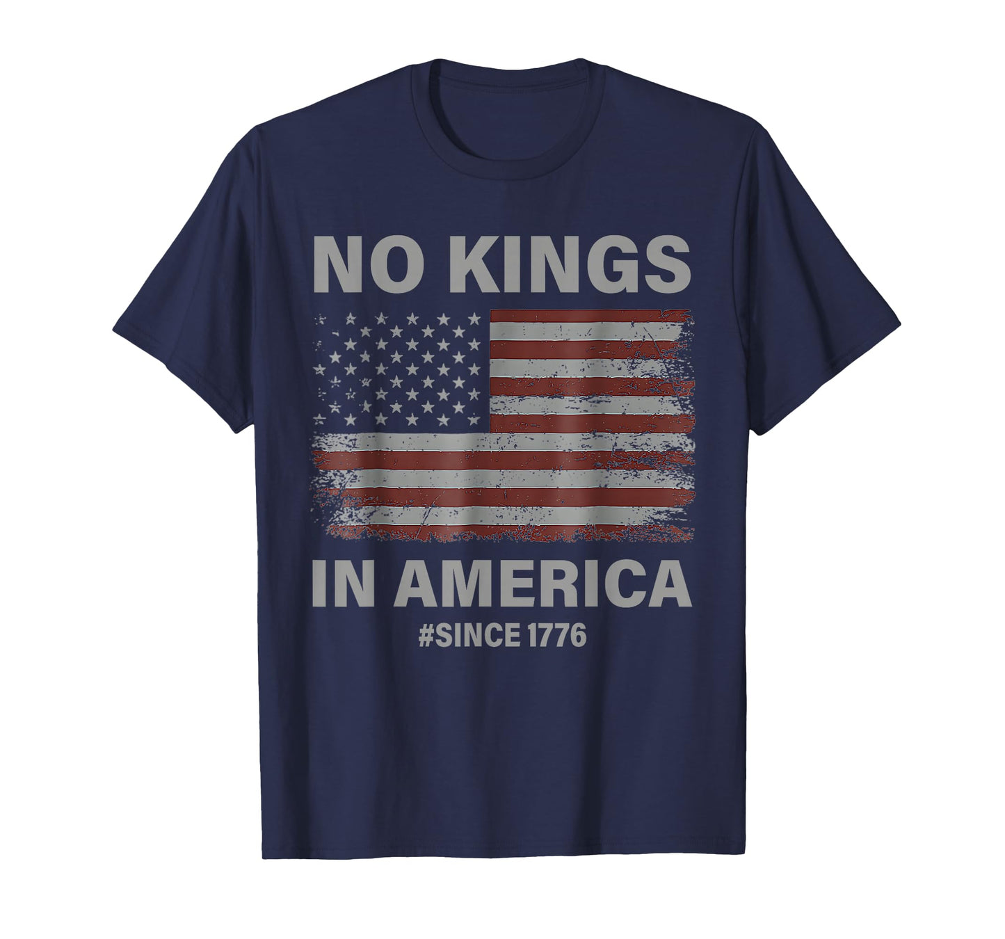 No Kings in America Since 1776 Vintage America Flag No Kings T-Shirt