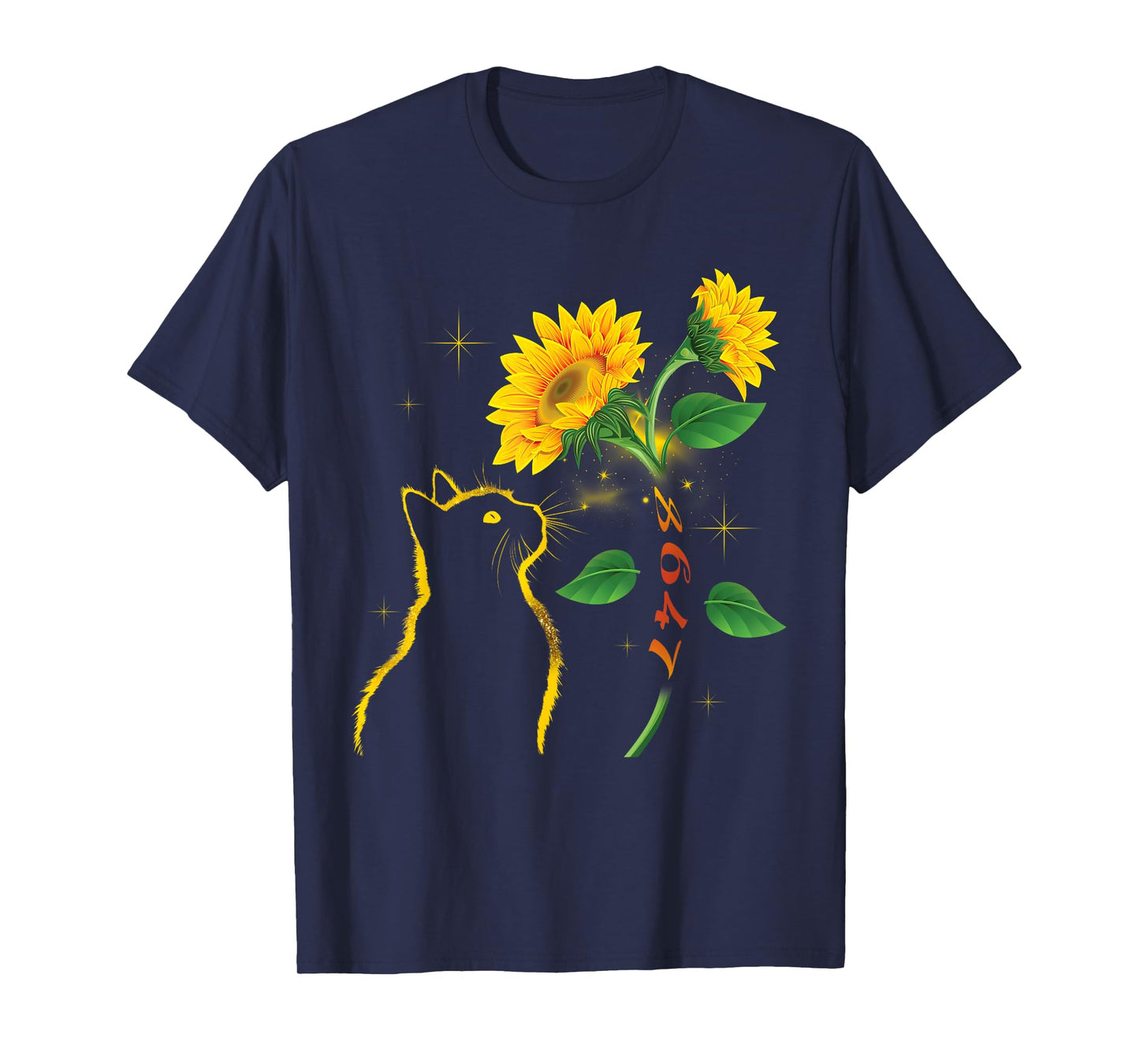 8647 Subtle Anti Trump 86 47 Sunflower Cat Lovers Feminist T-Shirt for Men Women