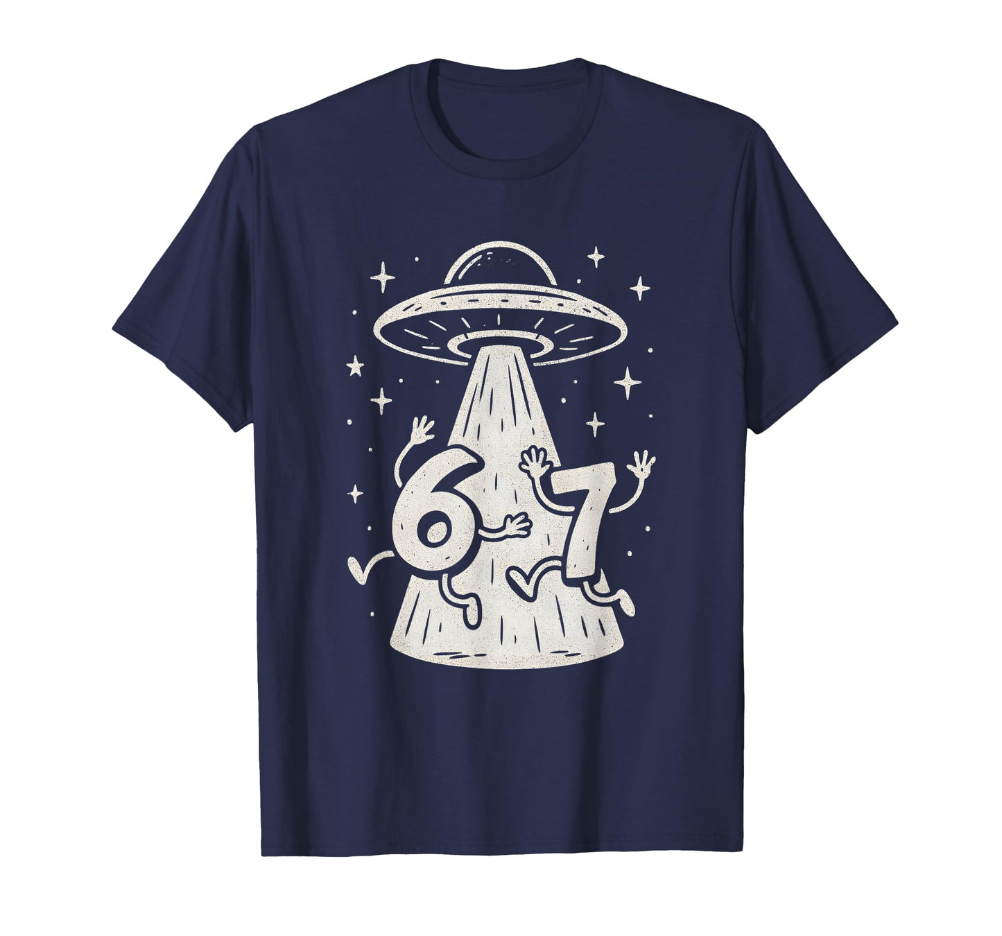 67 Internet Meme UFO Six Seven Viral Trend Gen Alpha Slang T-Shirt