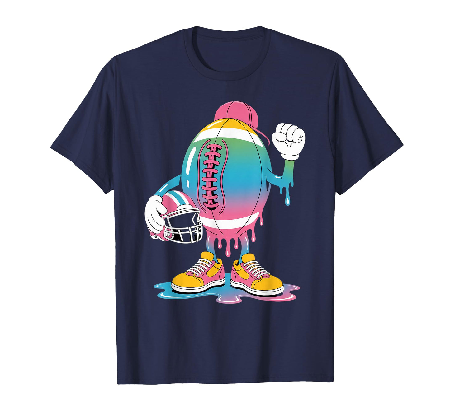 Ice Cream Drip Men Women Game American Football Drip T-Shirt