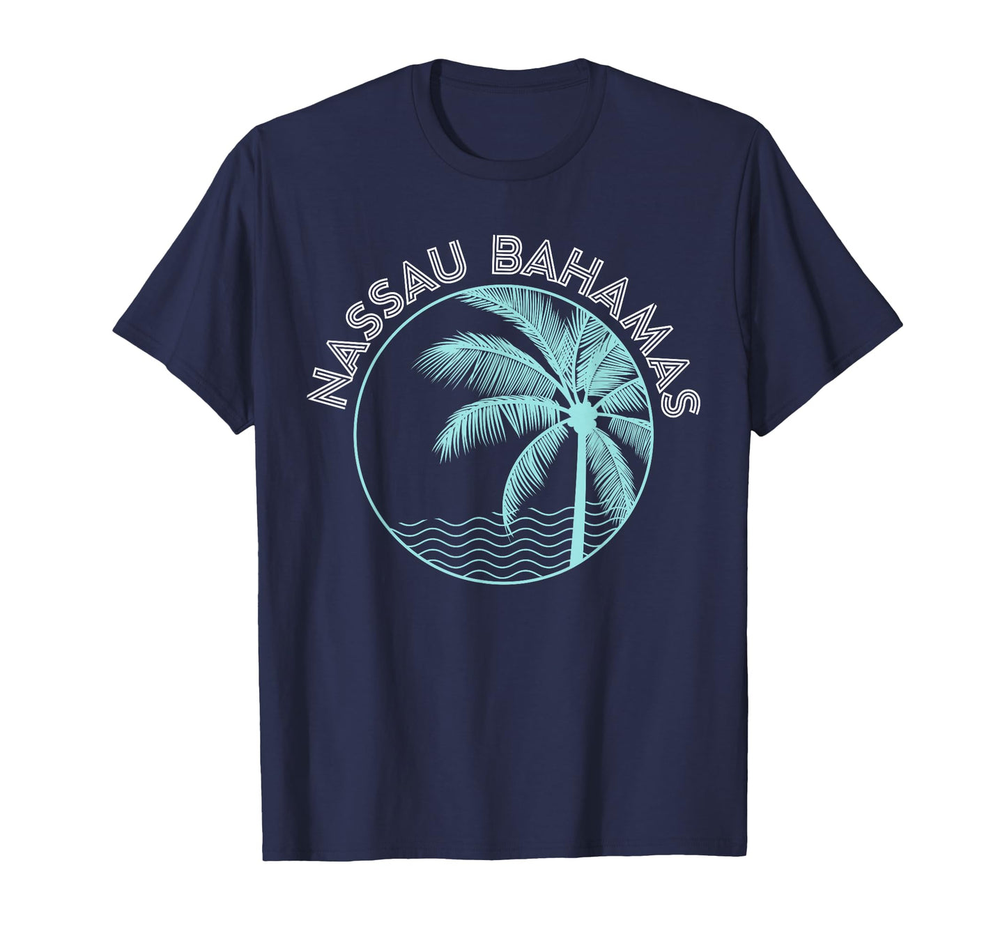 Nassau Bahamas Vintage Printed Sunset T-shirt T-Shirt