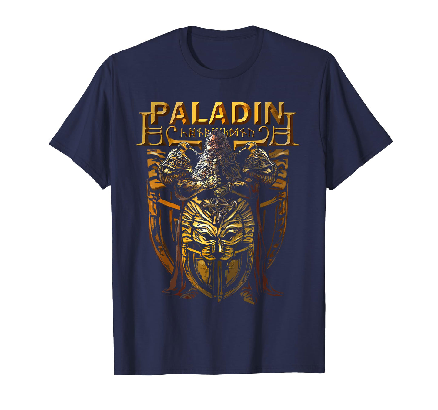 Dwarven Paladin, Dwarf Knight, Tabletop RPG Fantasy Gamers T-Shirt
