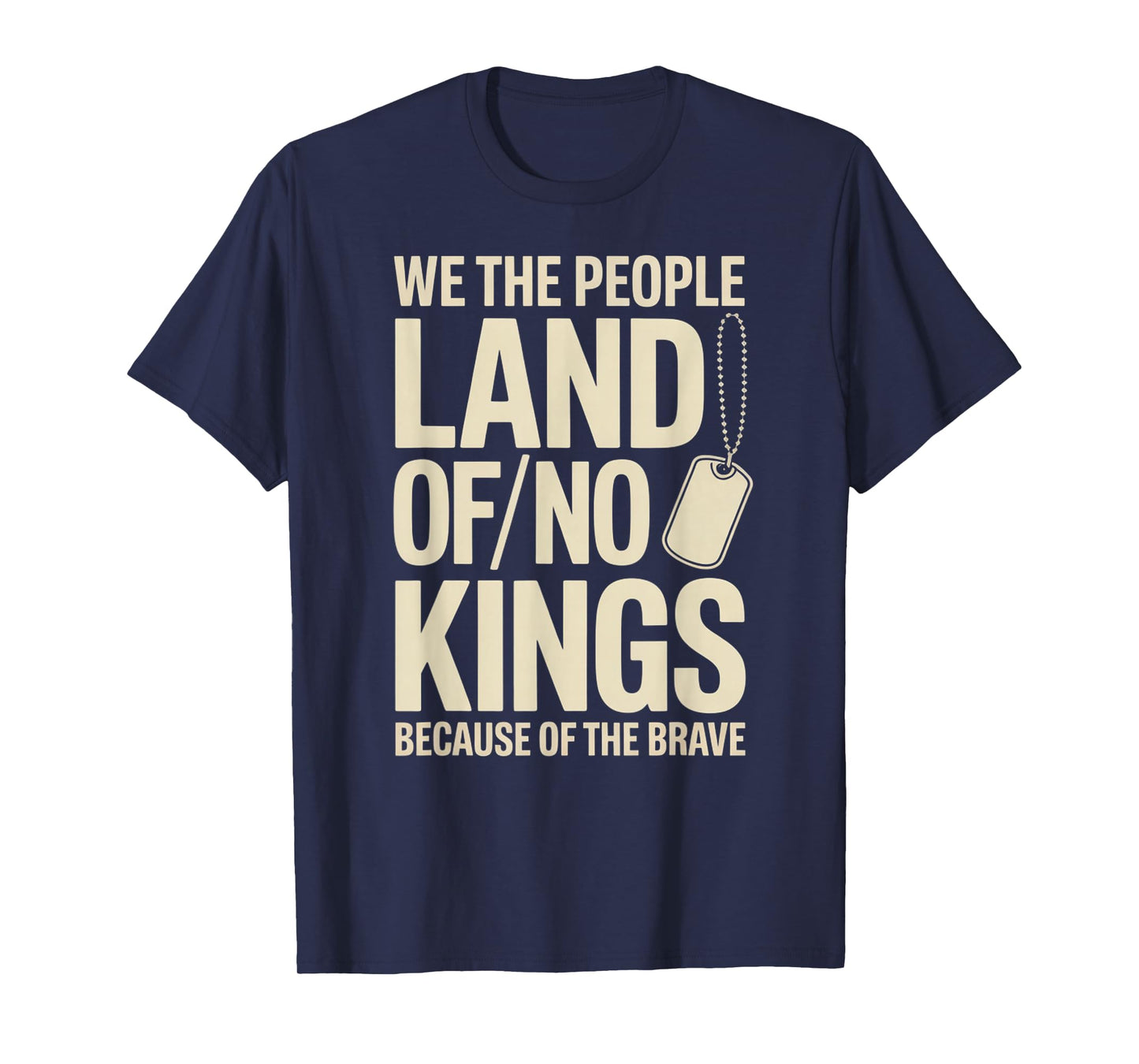 America Vintage No Kings Day Because of The Brave T-Shirt