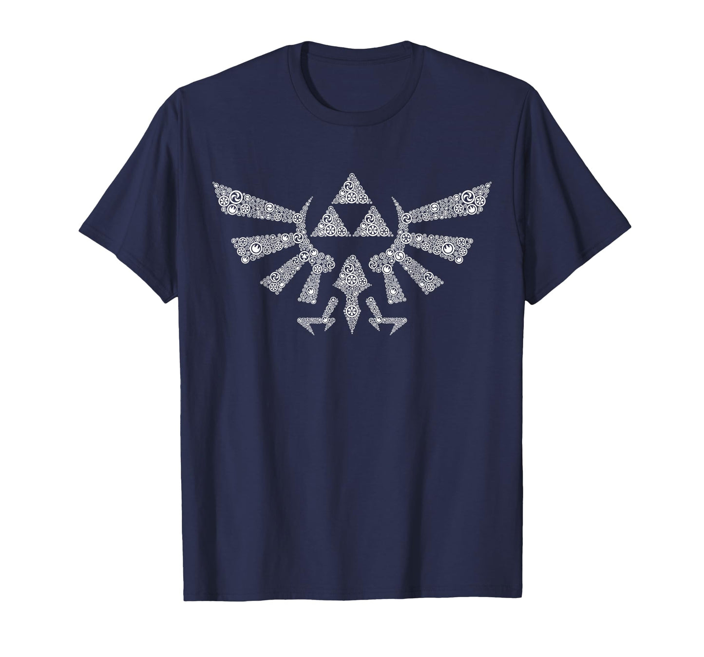 Nintendo Zelda Hyrule Crest Elemental Triforce Logo T-Shirt T-Shirt