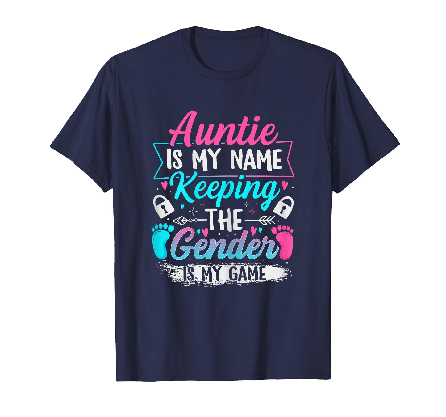 Gender Reveal Design for a Keeper of the Gender Aunt T-Shirt