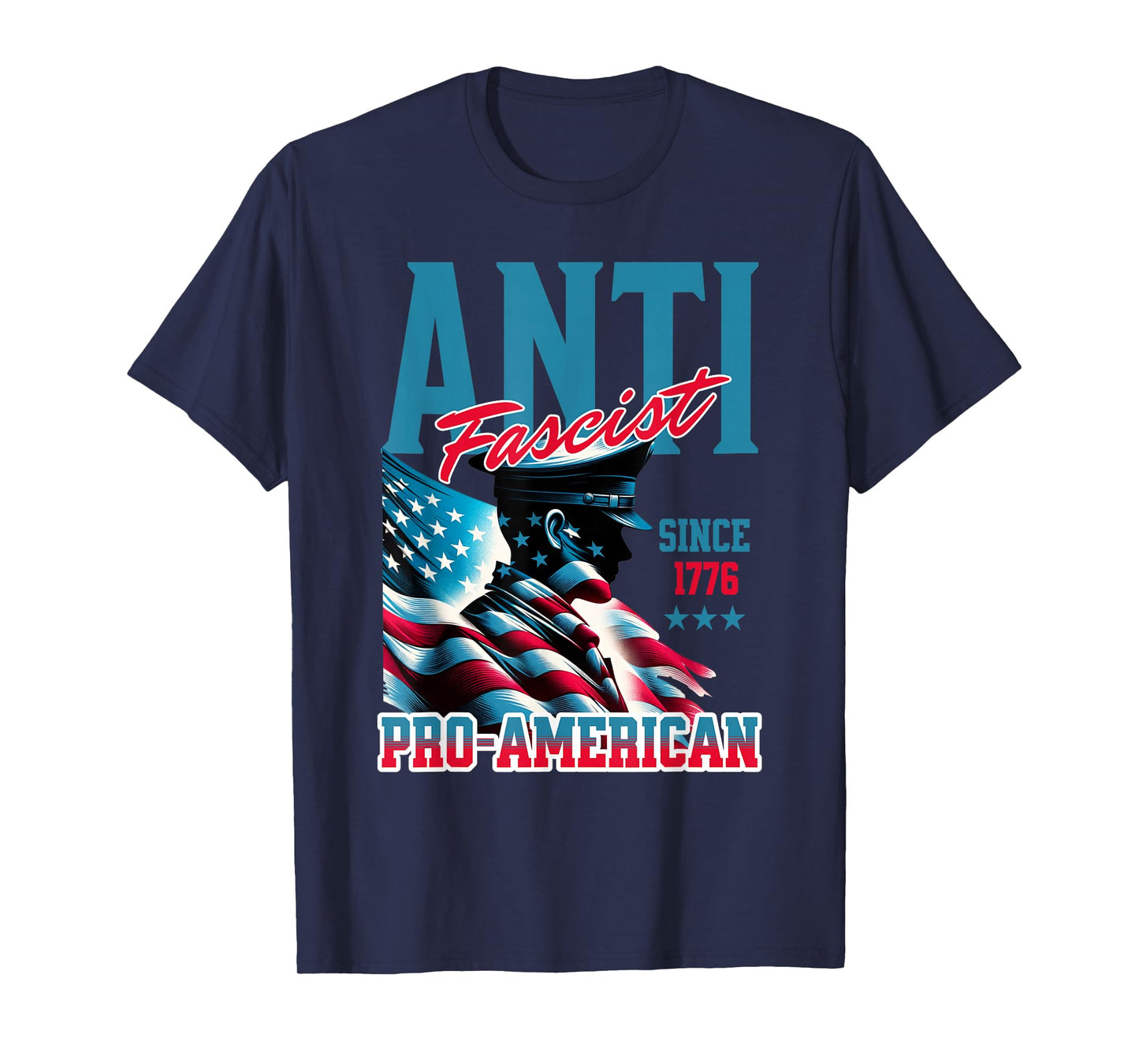 Pro American Veteran No Kings Peaceful Protest T-Shirt