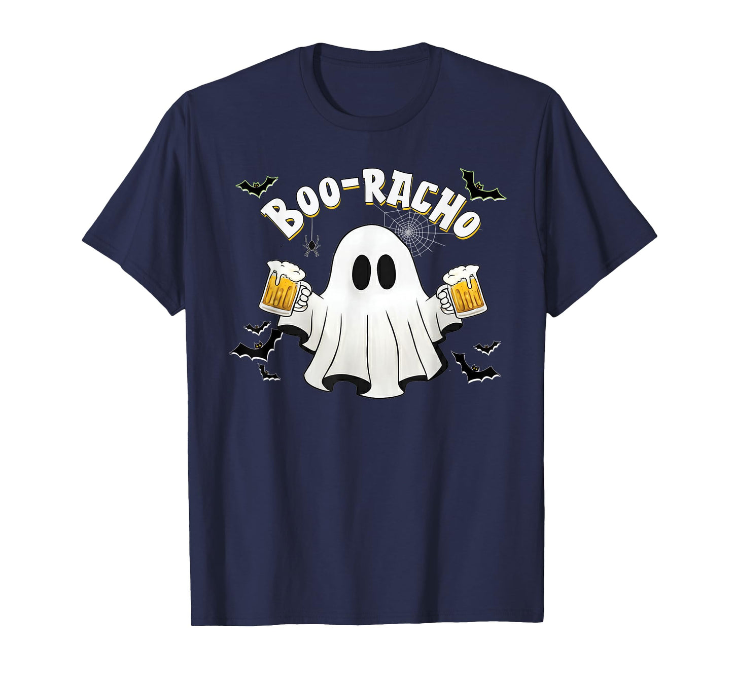 Halloween Drinking Ghost Boo Racho Funny Spanish Party T-Shirt