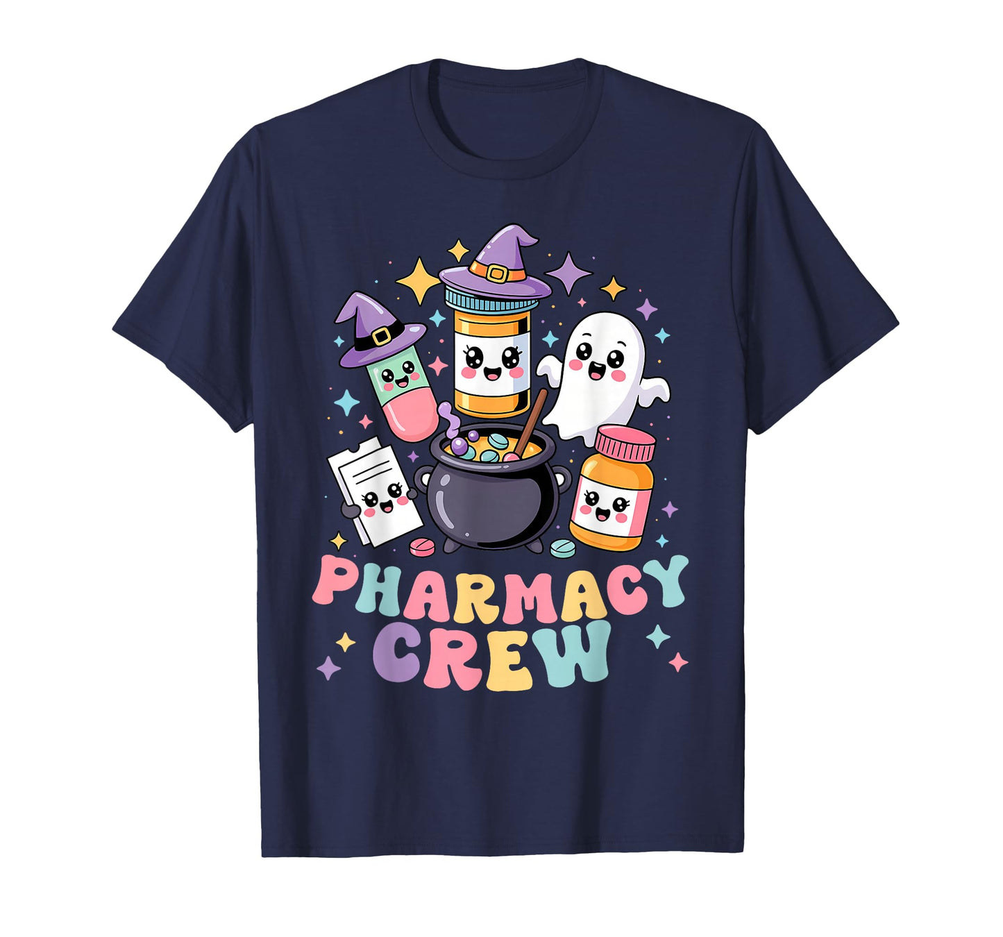 Pharmacy Crew Pharmacist Squad Funny Halloween Costume T-Shirt