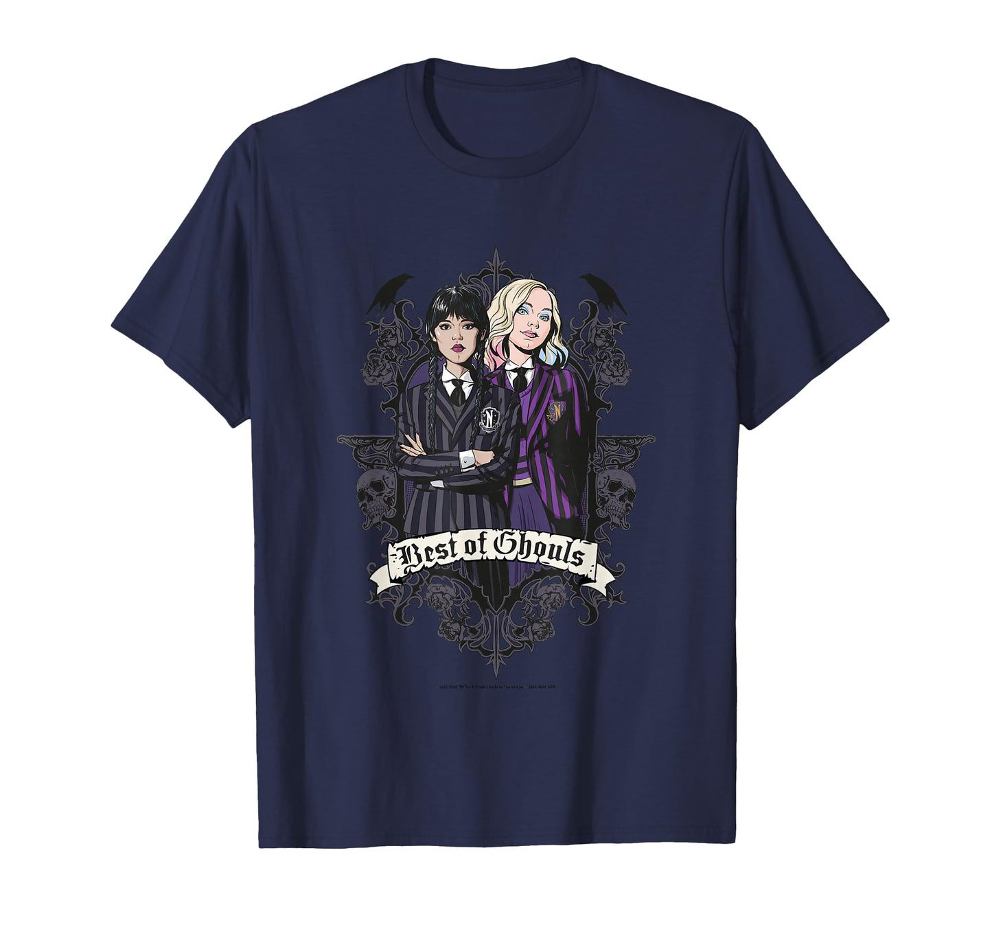 Wednesday Best Of Ghouls Wednesday & Enid T-Shirt