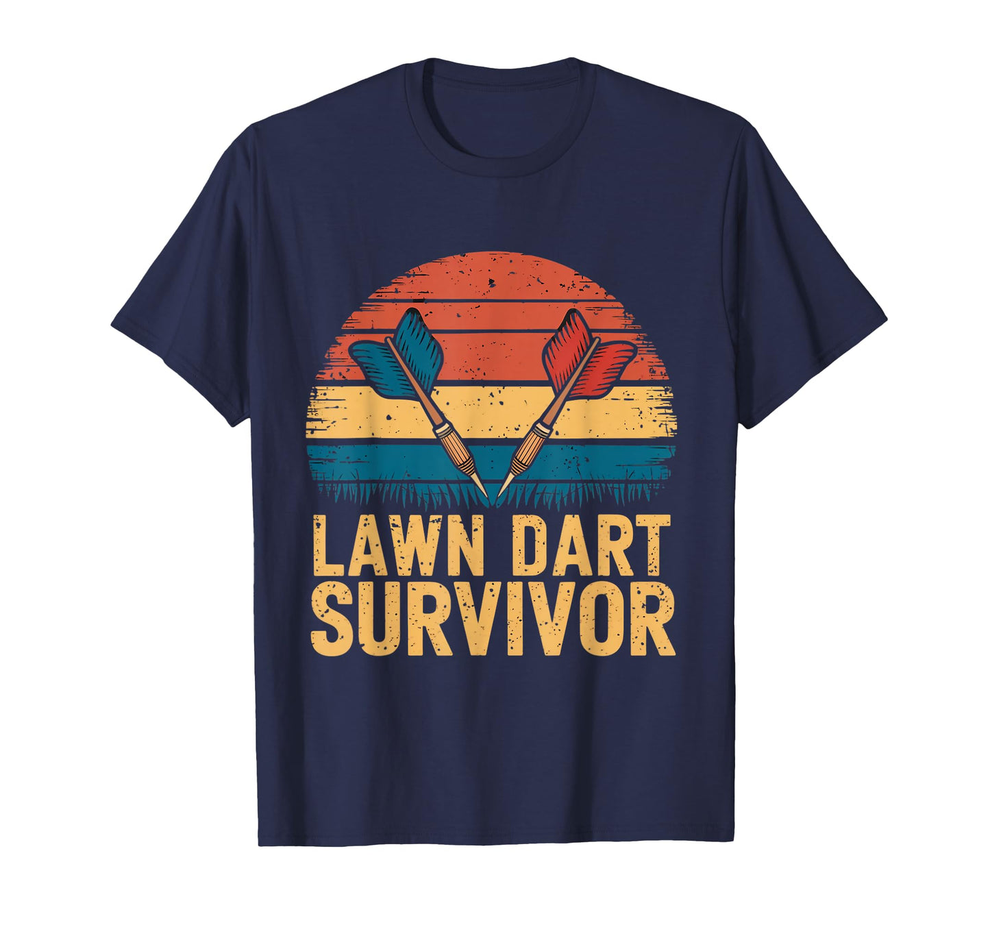 Lawn Dart Survivor Outdoor Games Yard Dart Player Lawn Darts T-Shirt
