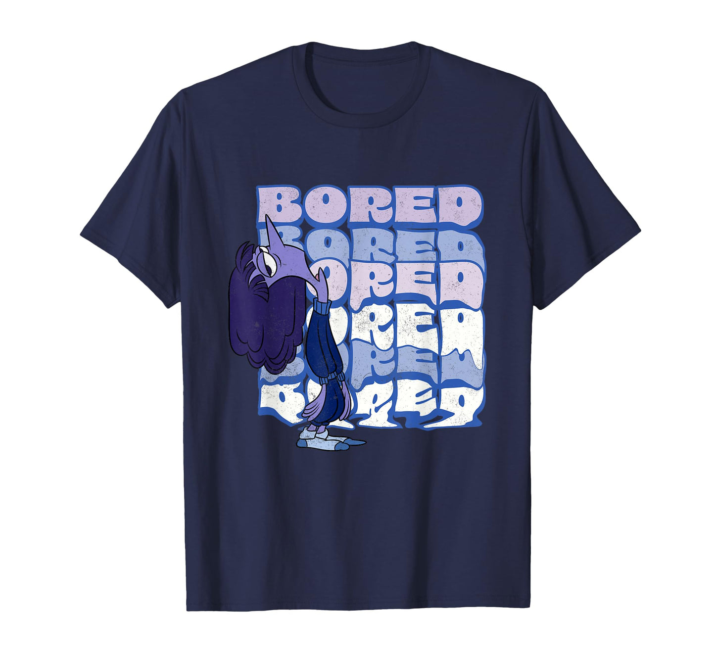 Disney Pixar Inside Out 2 Ennui Feeling Bored Artwork T-Shirt