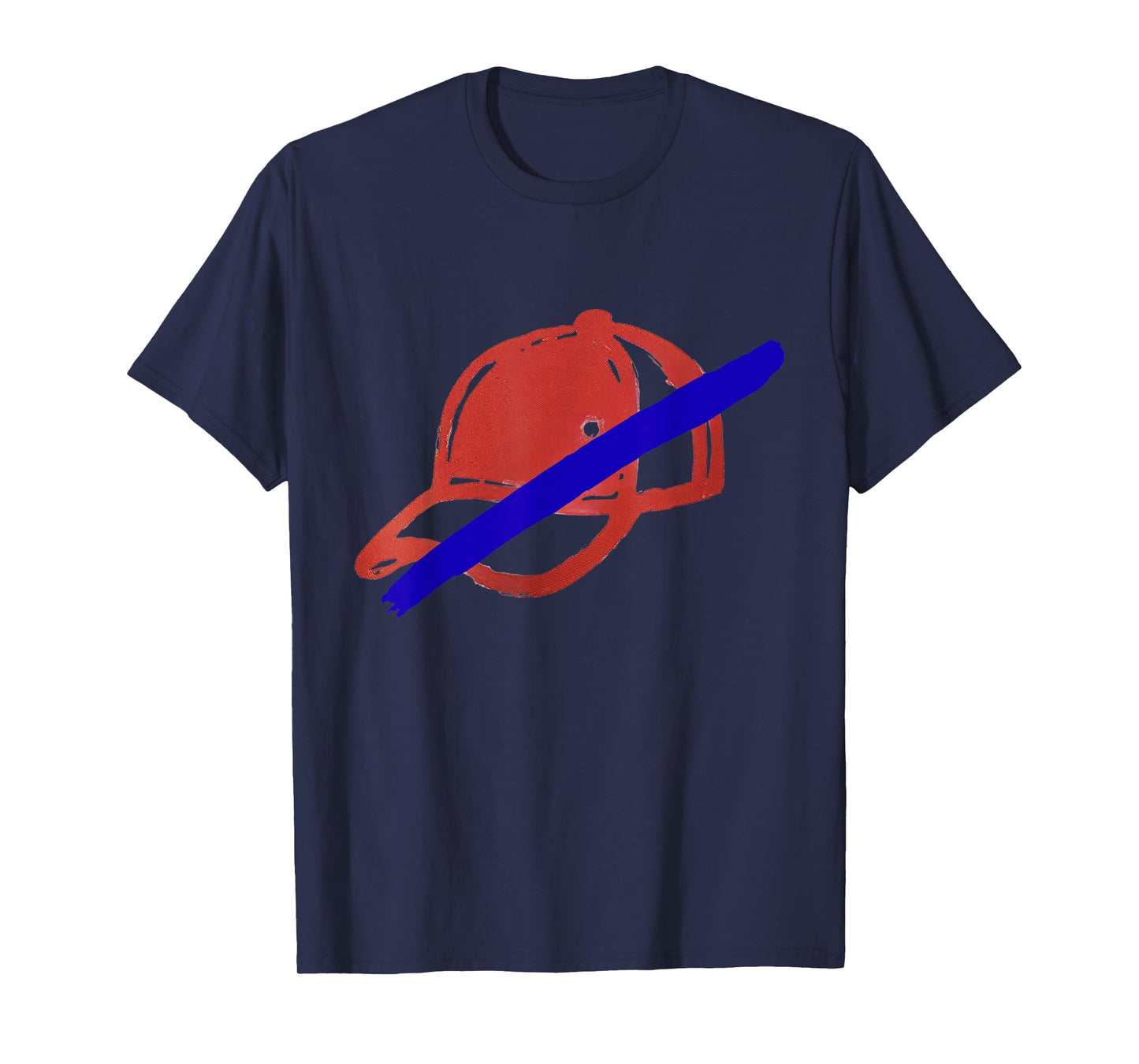 No Kings T Shirt, Red Hat with Blue Line T Shirt T-Shirt