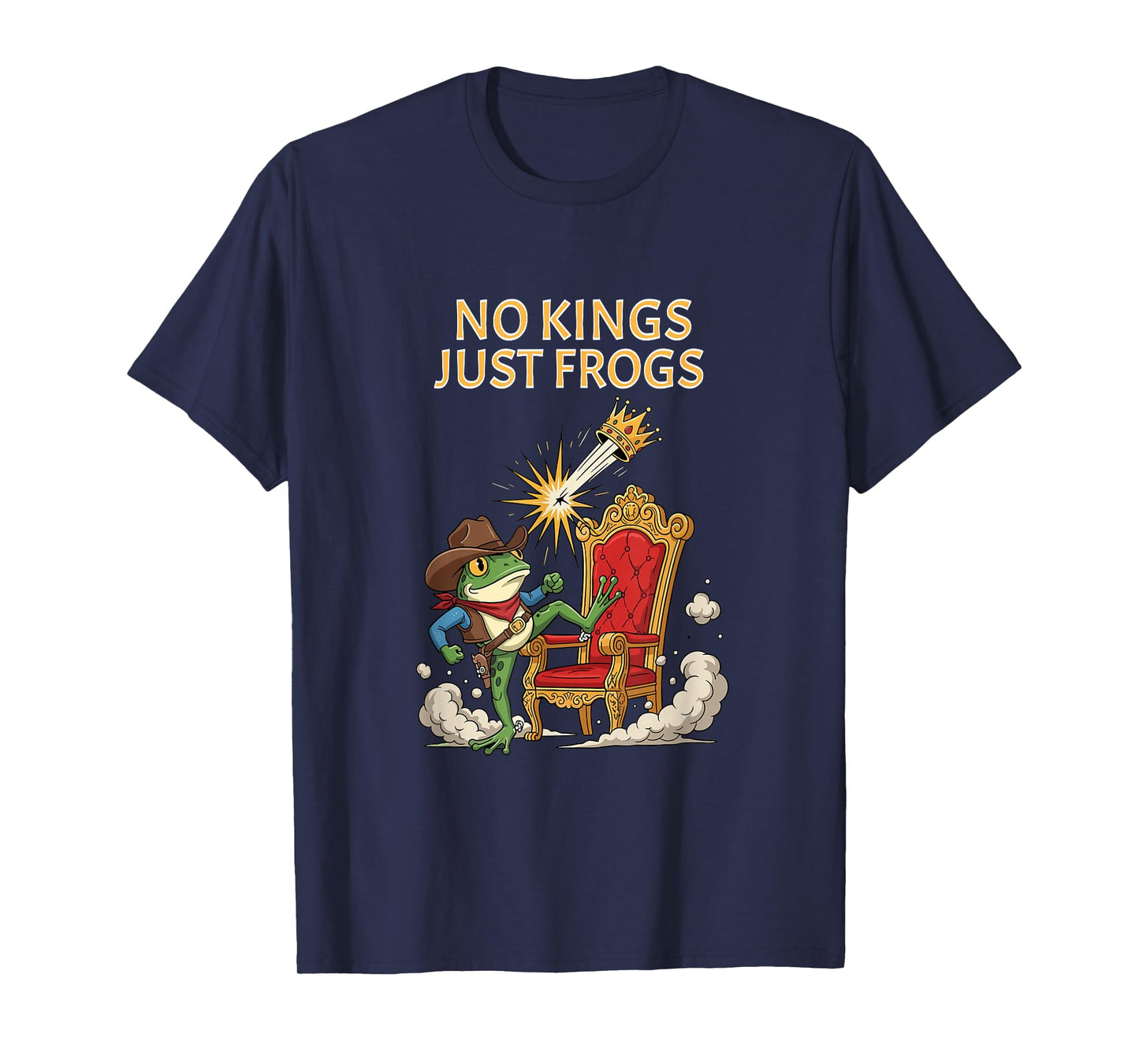 No Kings Just Frogs Funny Portland Frog Protest Men Women T-Shirt