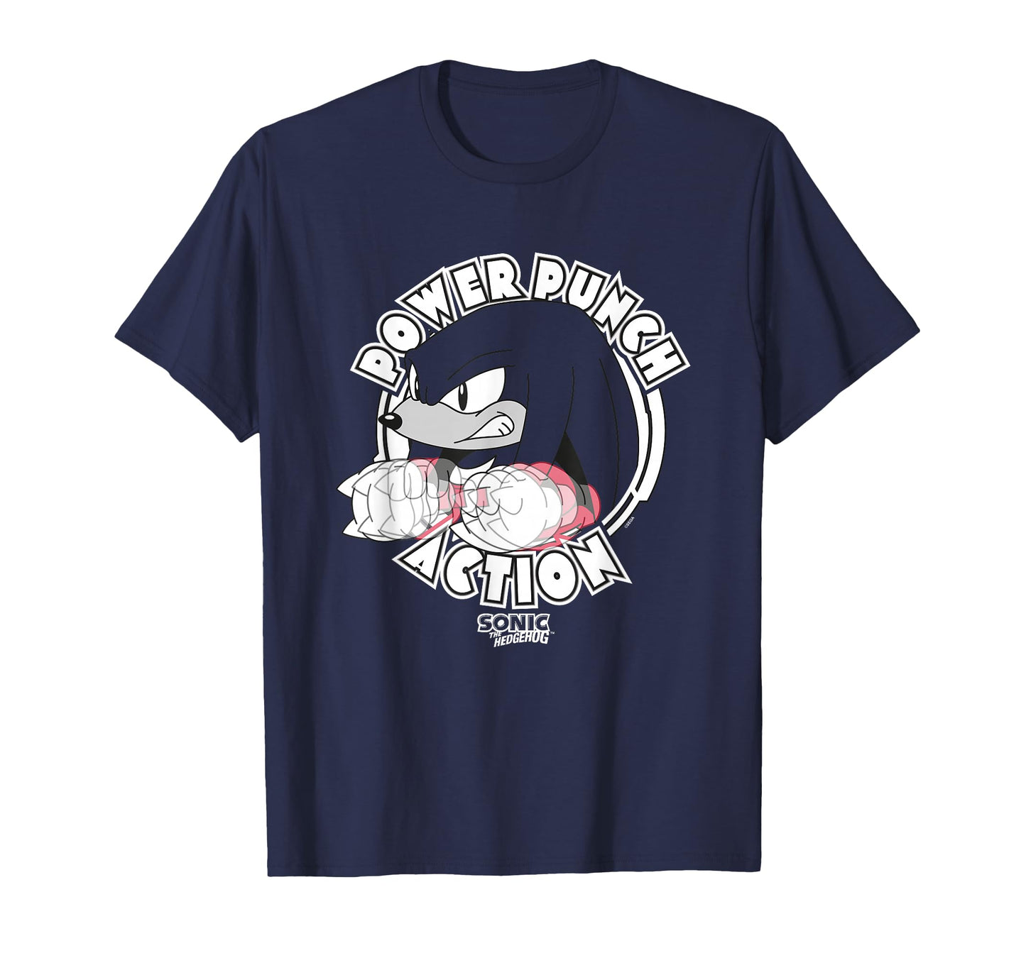 Sonic The Hedgehog Power Punch Action Knuckles T-Shirt