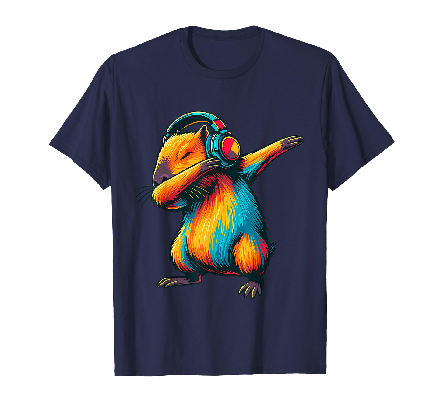 Cute Dabbing Capybara Animal Funny Video Games Capybara T-Shirt
