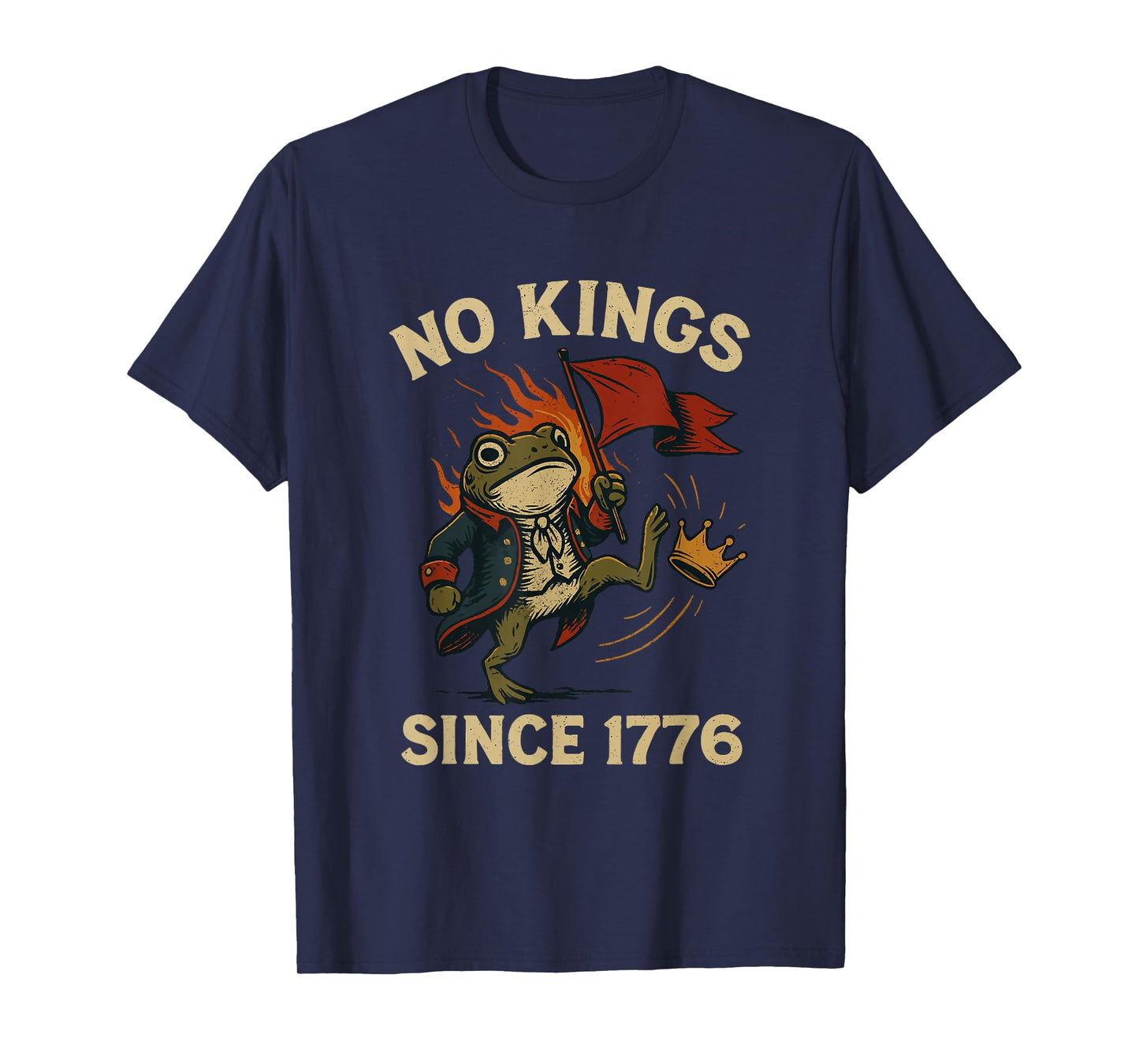 Frog Protest No Kings in America T-Shirt