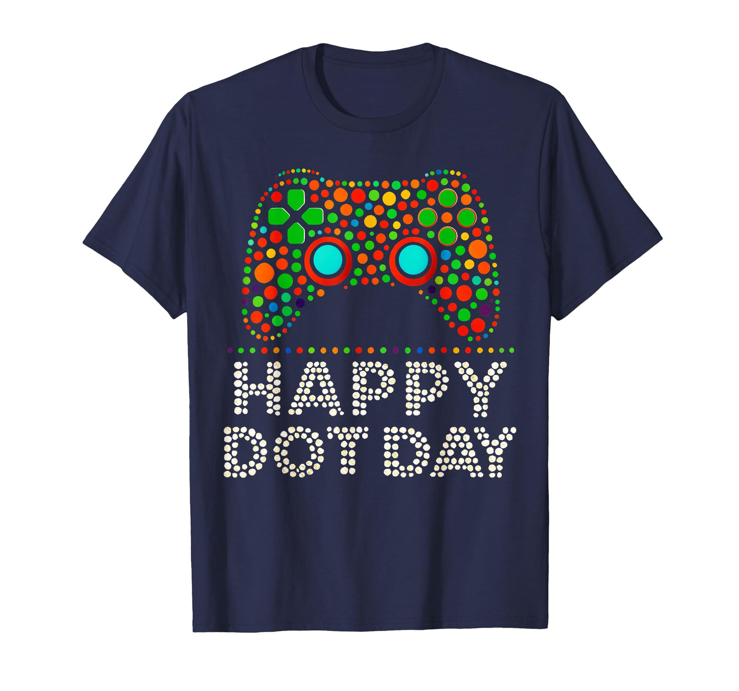 Dot Day 2025 September 15th Polka Dot Gamers Game Controller T-Shirt