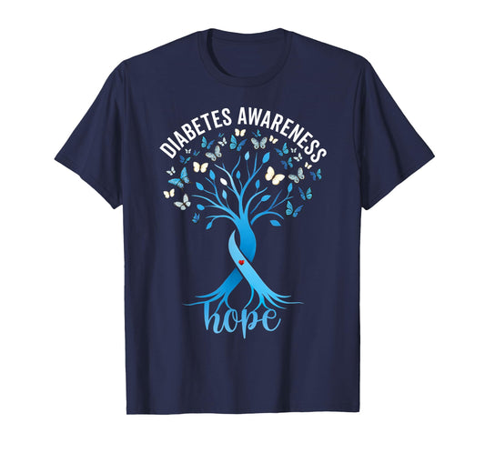 Diabetes Awareness Month Hope for Type 1 Diabetes Type 2 T-Shirt
