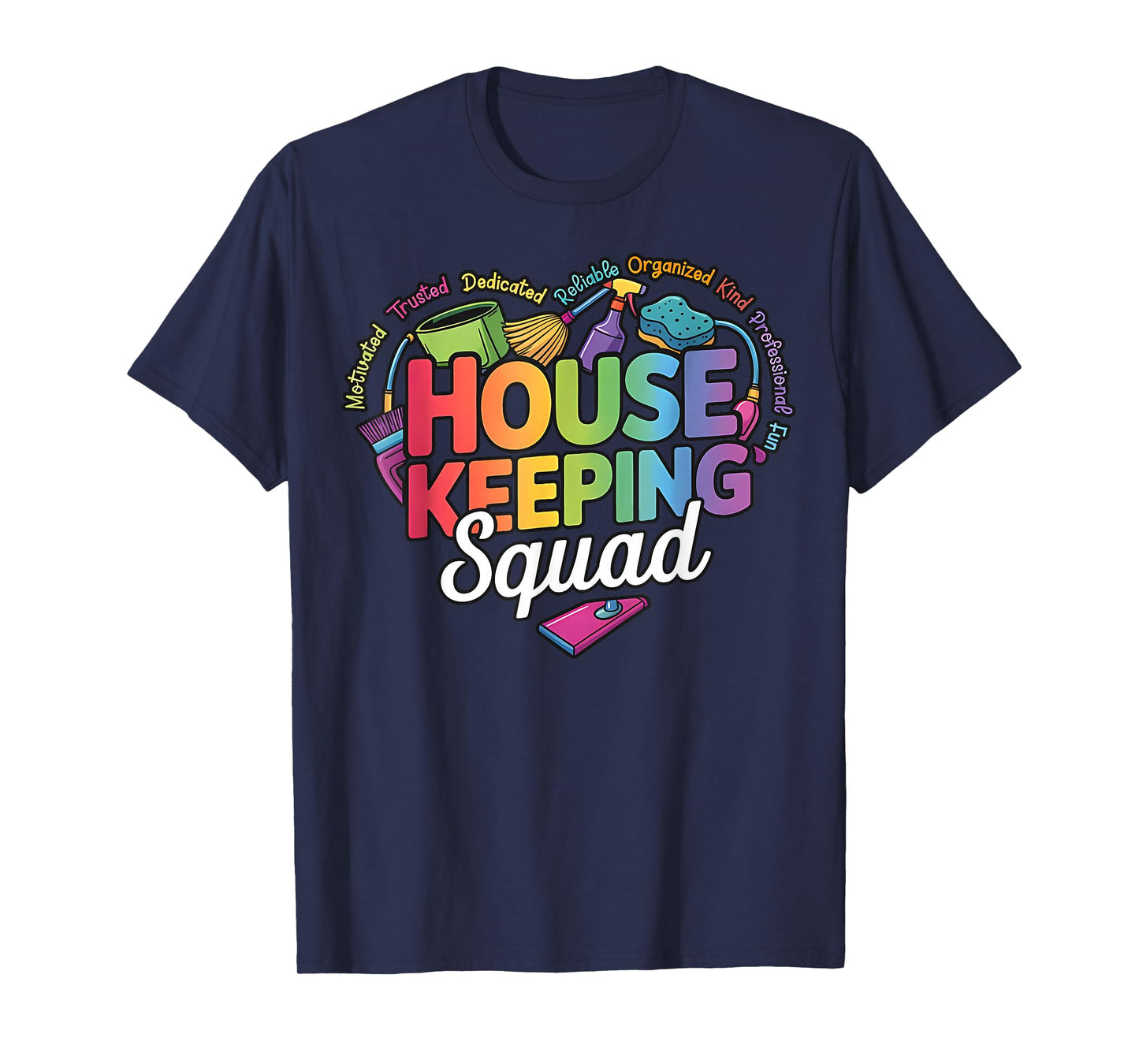 Housekeeping Squad Team Cleaning Crew Environmental Services T-Shirt