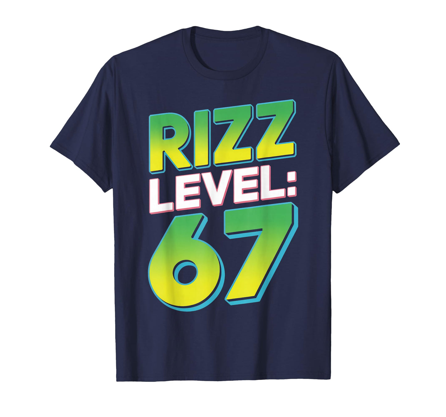 Rizz Level 67 Meme Shirt Youth Trend Six Seven 6 7 Meme 6 7 T-Shirt