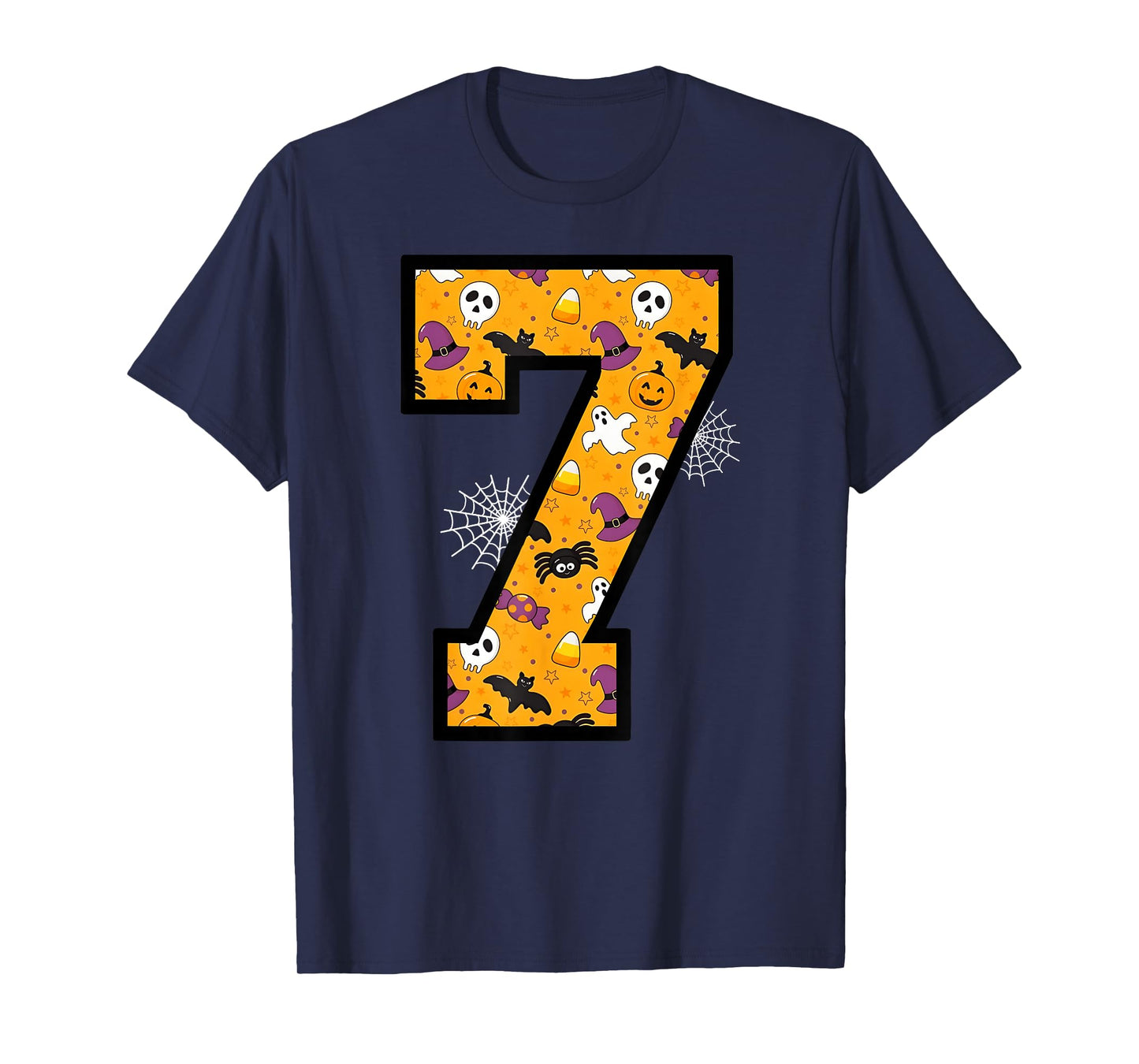 Number 7 Funny Meme Saying 6 7 Six Seven Halloween T-Shirt