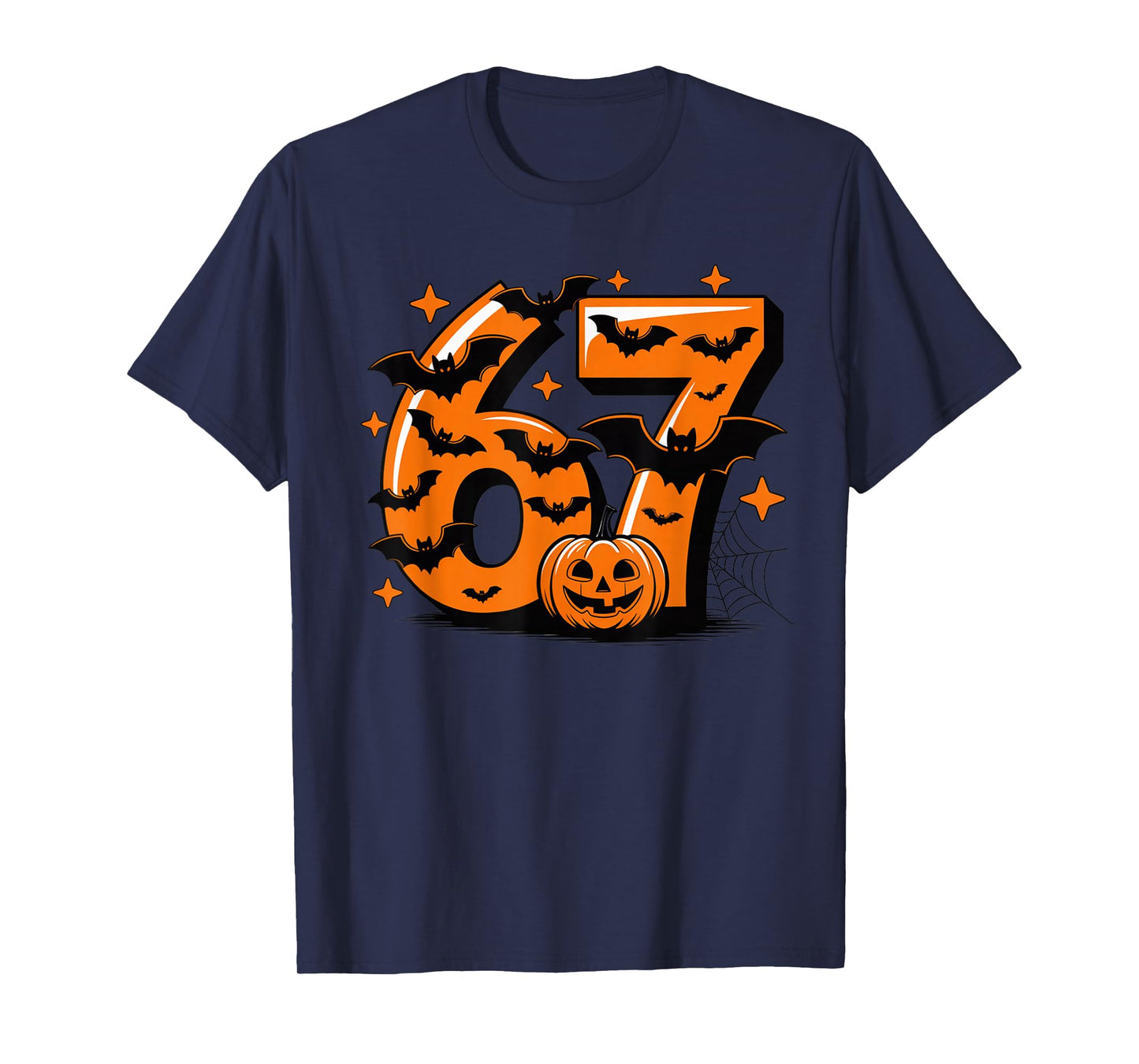 Fun Six Seven 6 7 Meme Design Halloween Funny T-Shirt