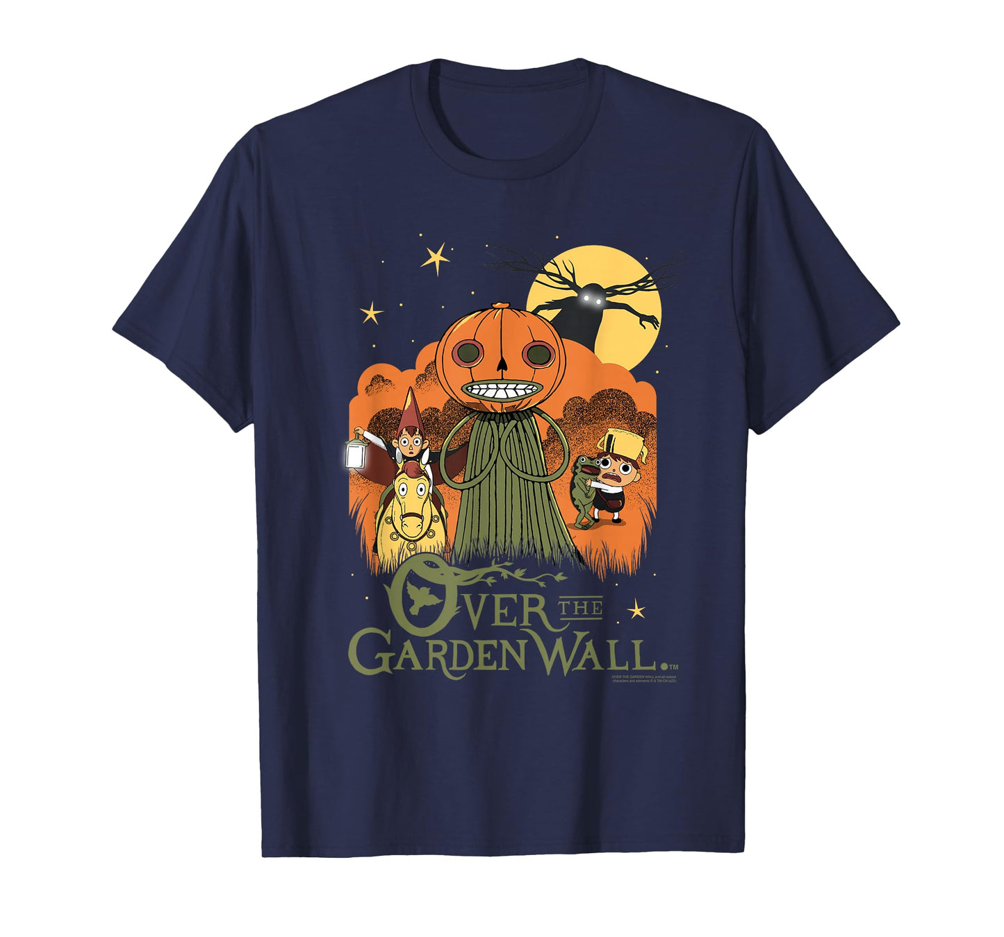 Over The Garden Wall Vintage Halloween Illustration Cartoon T-Shirt