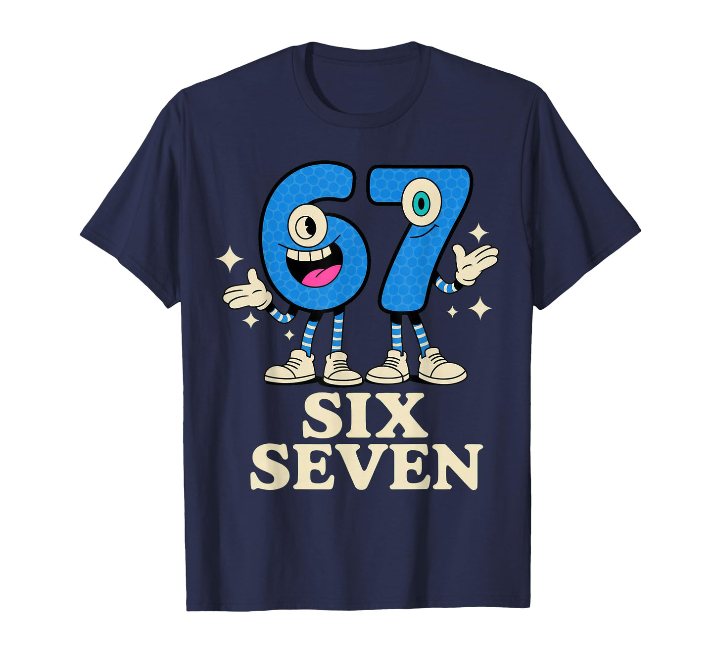 67 Six Seven 6-7 - Italian Brainrot Kids Gaming Meme T-Shirt