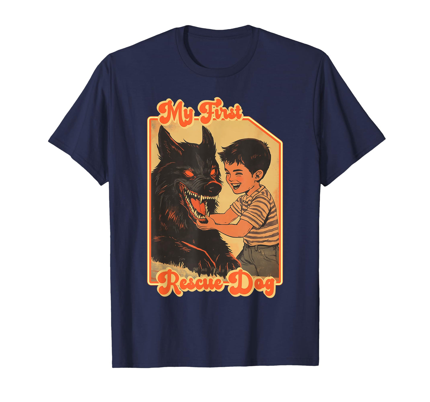 My First Rescue Dog Funny Shirts - Funny Rescue Animal T-Shirt