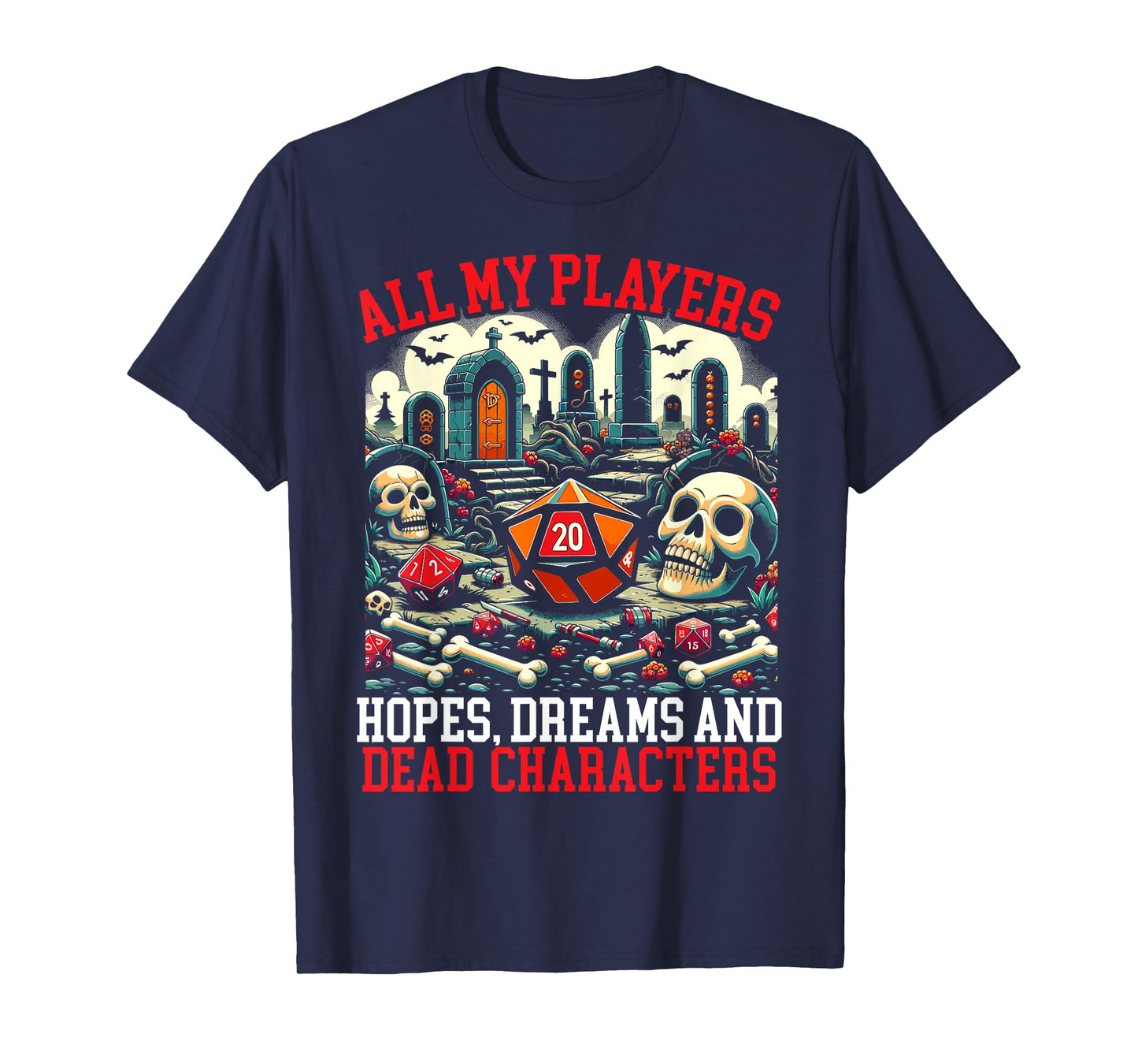 Role Playing Game RPG D20 Tabletop Funny RPG Gamer T-Shirt