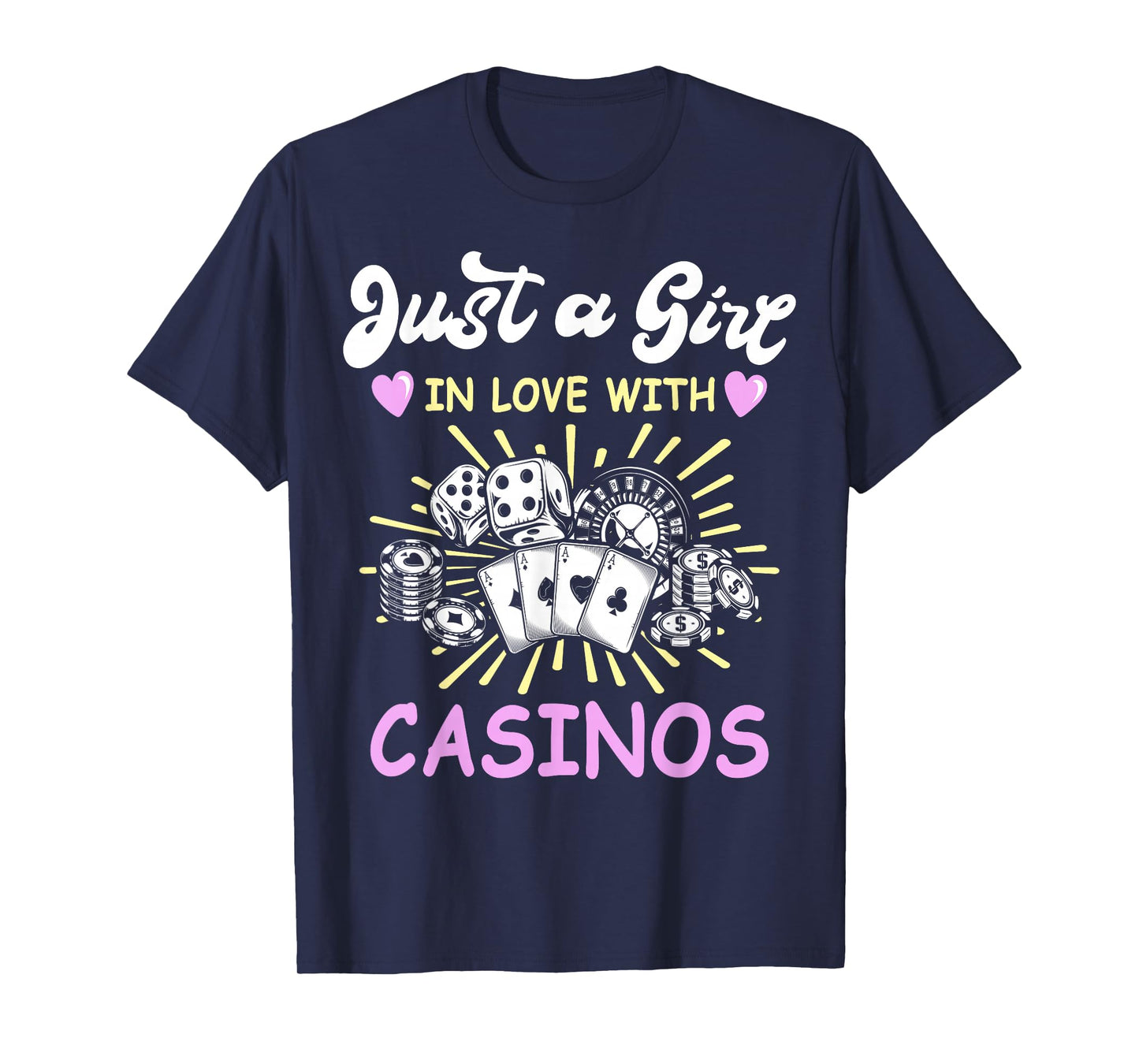 Casino Lover Casino Chips Outfit for Women Slot Machine T-Shirt