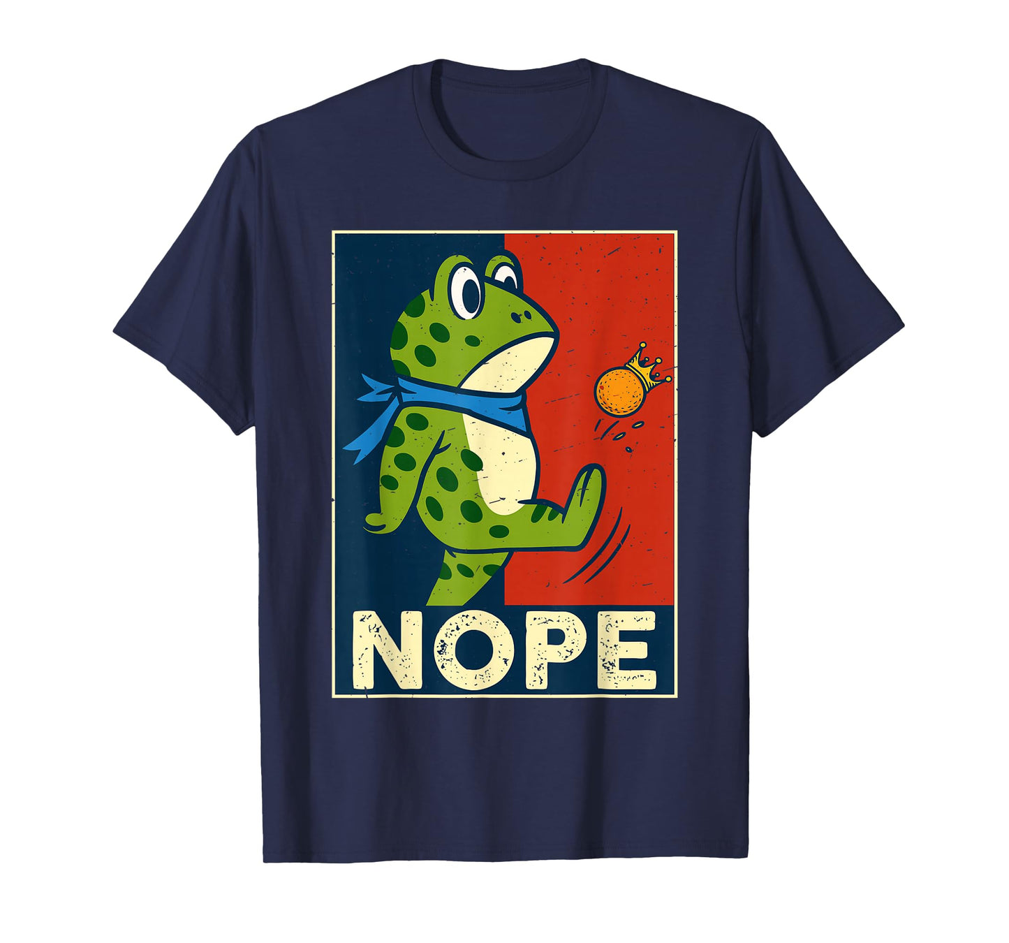 Funny Frog No Kings Since 1776 Funny America Design T-Shirt