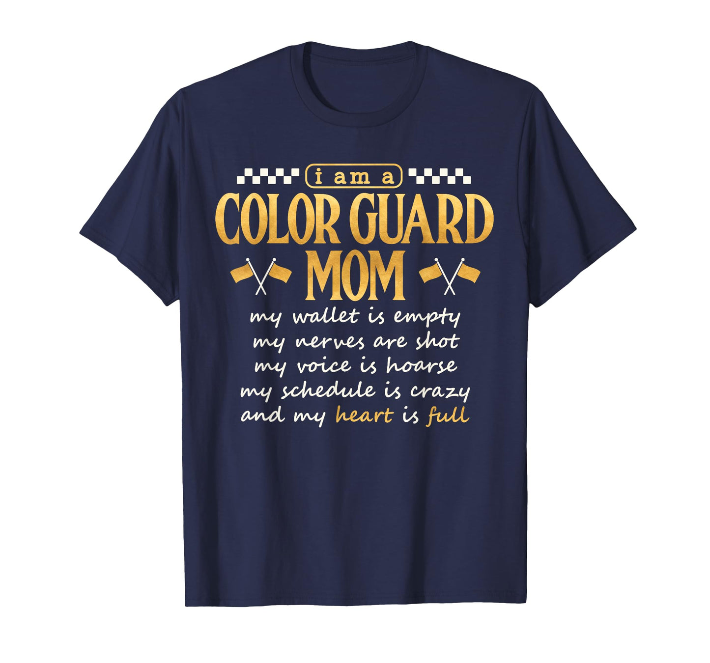 Color Guard Mom Shirt Proud Color Guard Mother Mama School T-Shirt