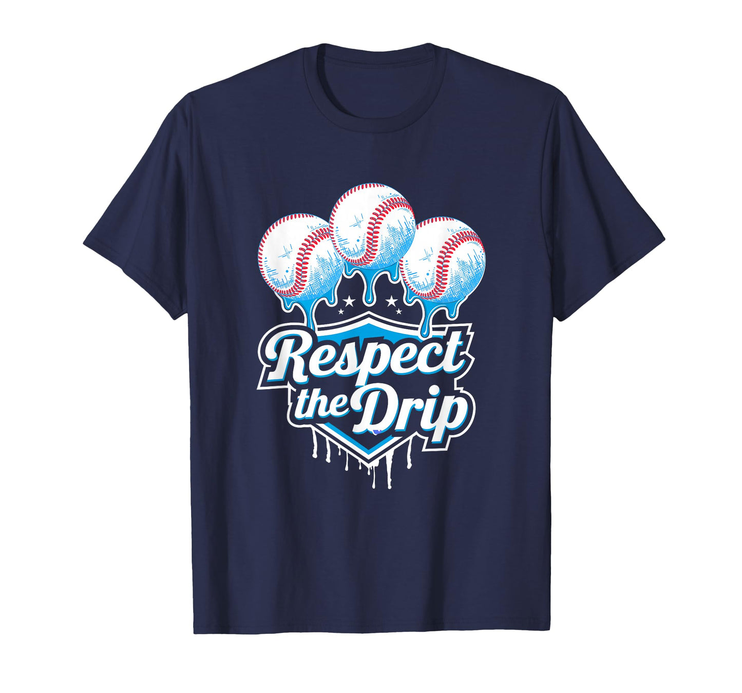 Respect The Drip Baseball Drip Boys Ice Cream Drip Youth T-Shirt